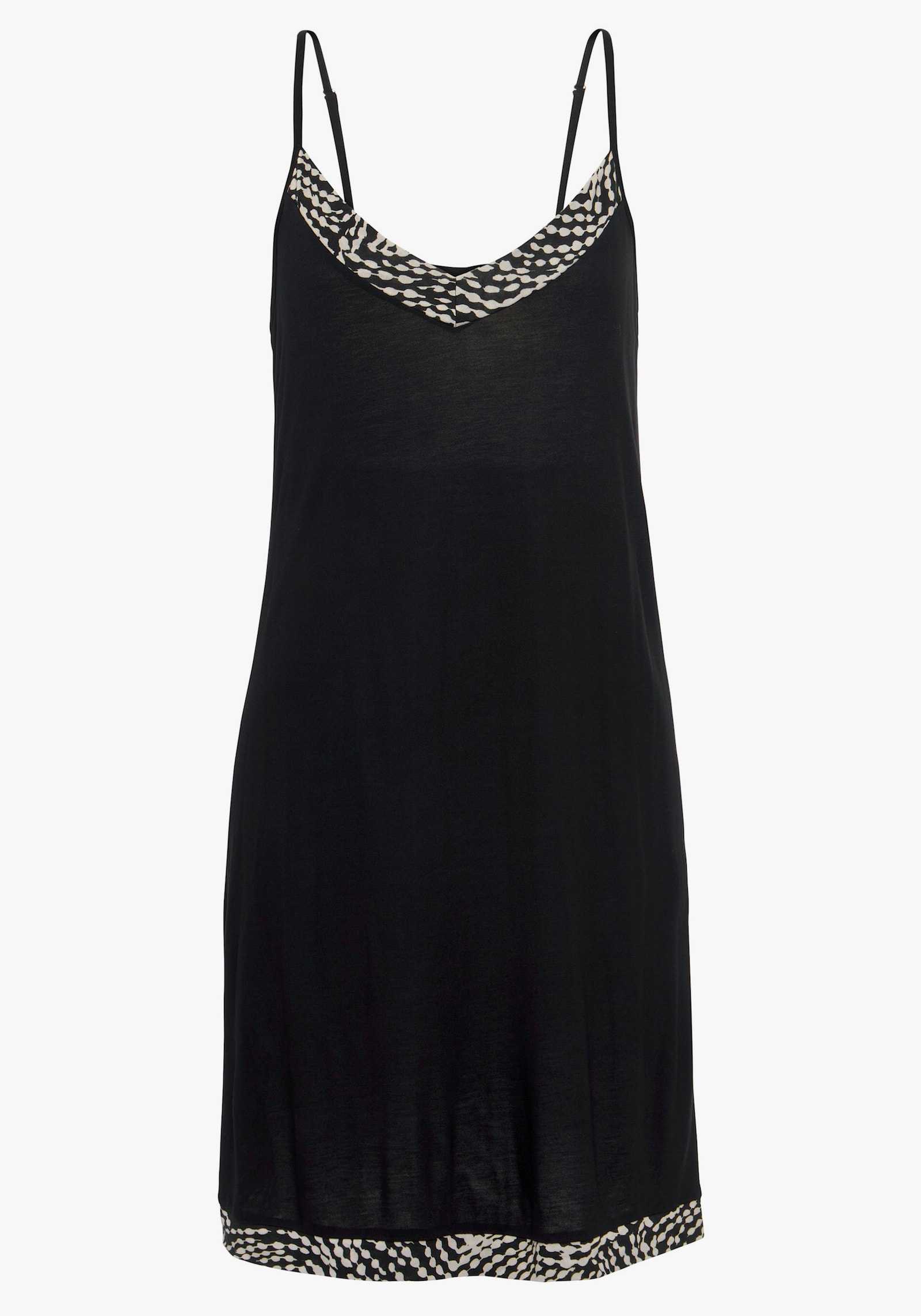 LASCANA Déshabillé - noir-blanc à motifs