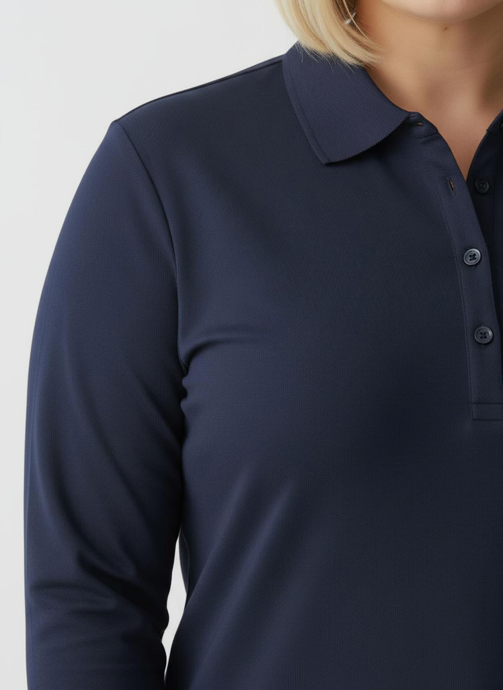 Poloshirt aus Baumwoll-Qualität - marine