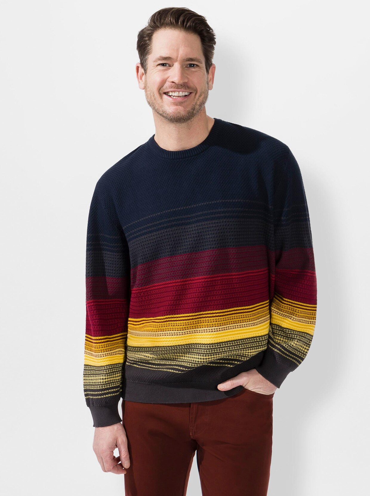 Marco Donati Pullover - marine-rot