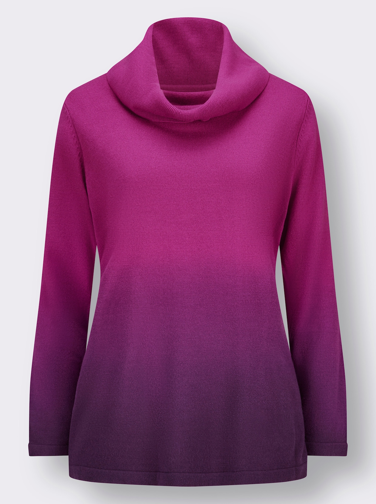 Rollkragenpullover - magenta-traube