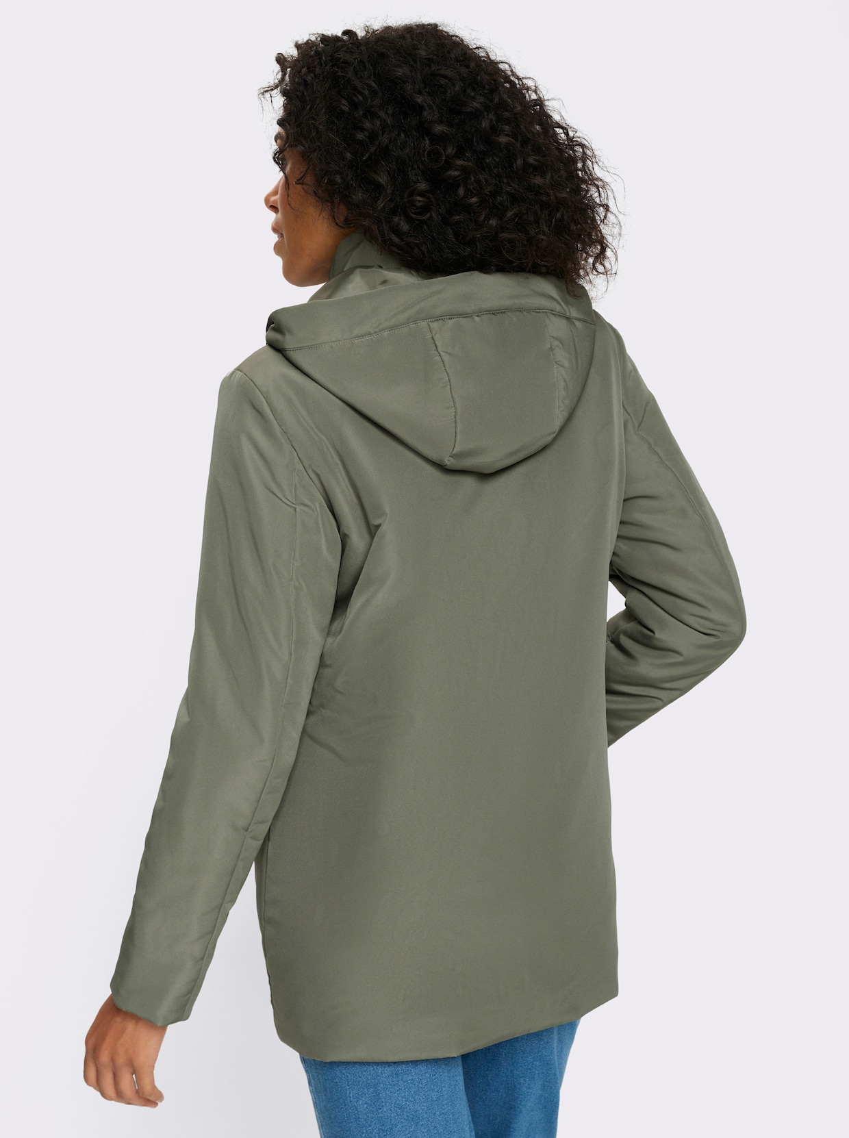 Freizeitjacke mit Kapuze - khaki