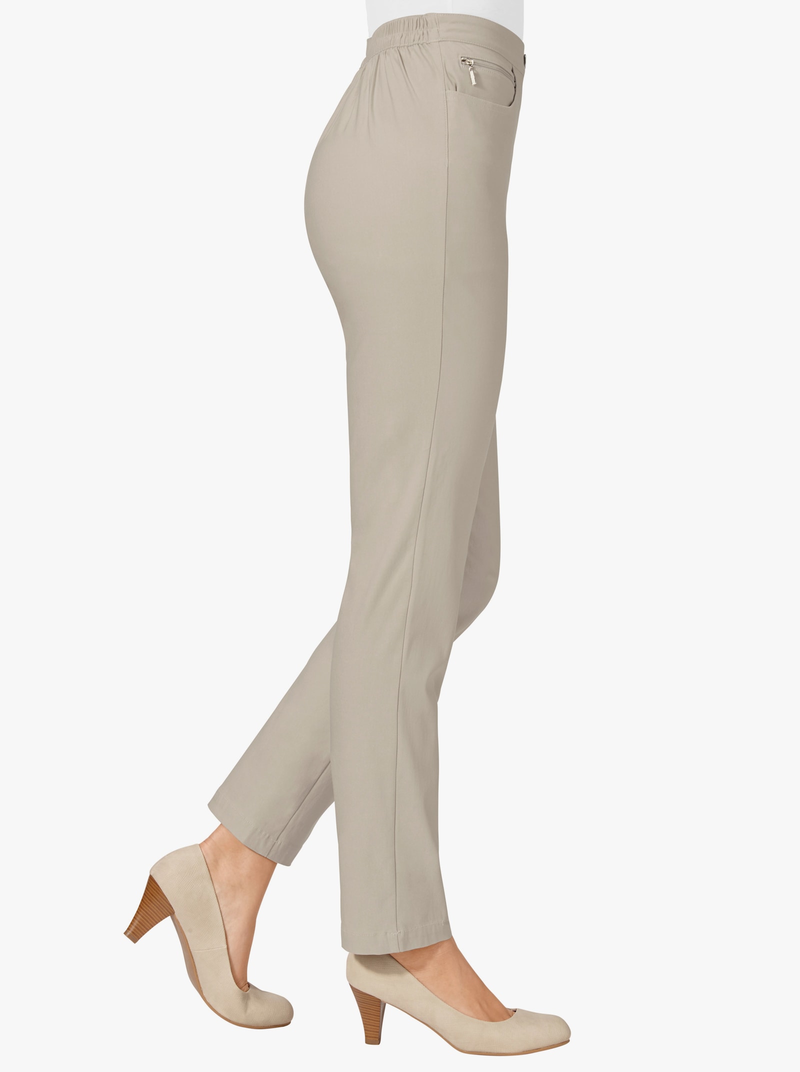 Bengalinhose mit Zierreißverschlüssen - sand