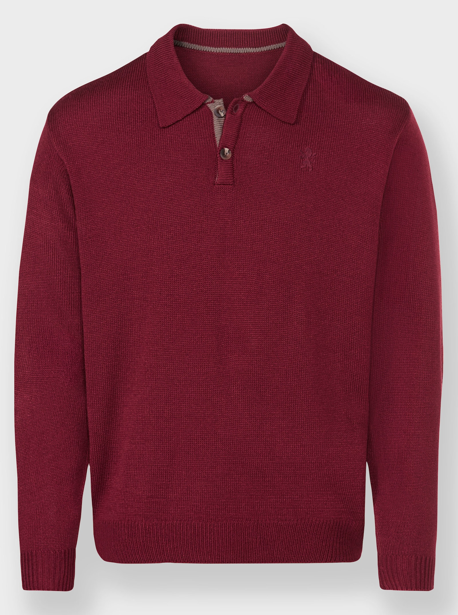 Catamaran Polopullover met ribboordjes - donkerrood