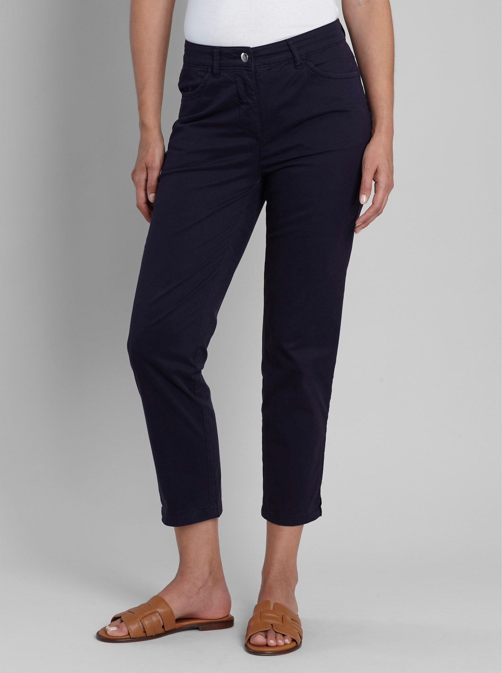 heine 7/8-Hose mit schmalem Bein - marine