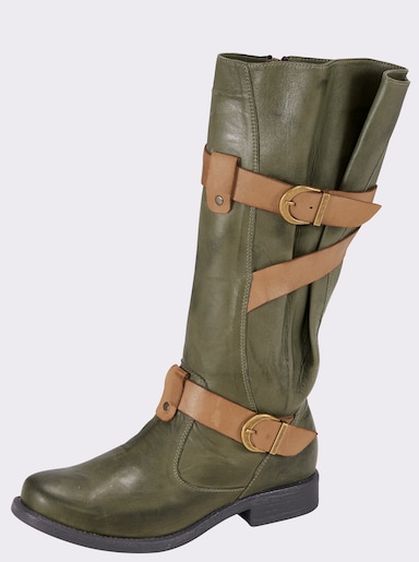 Andrea Conti Bottes - olive-ambre