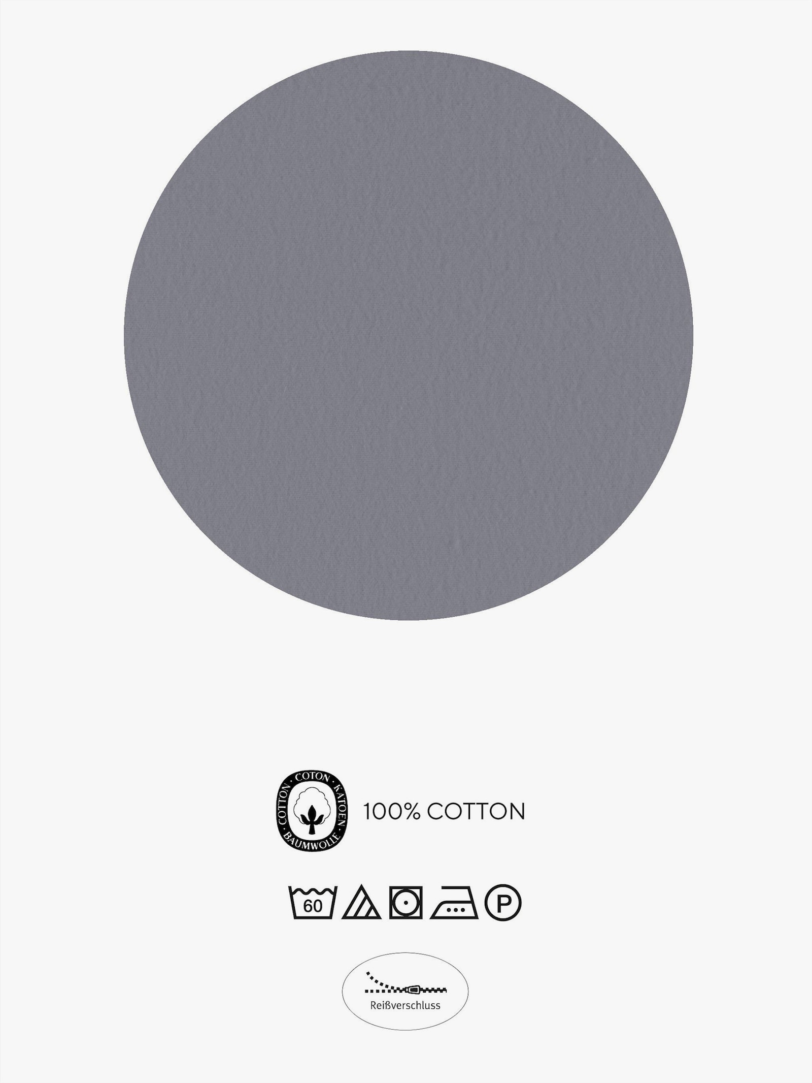 Biberna Bettwäsche - silbergrau