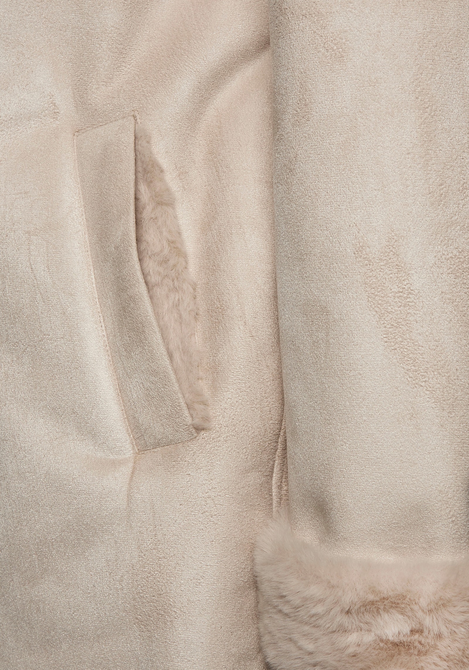 Buffalo Manteau en imitation cuir - beige