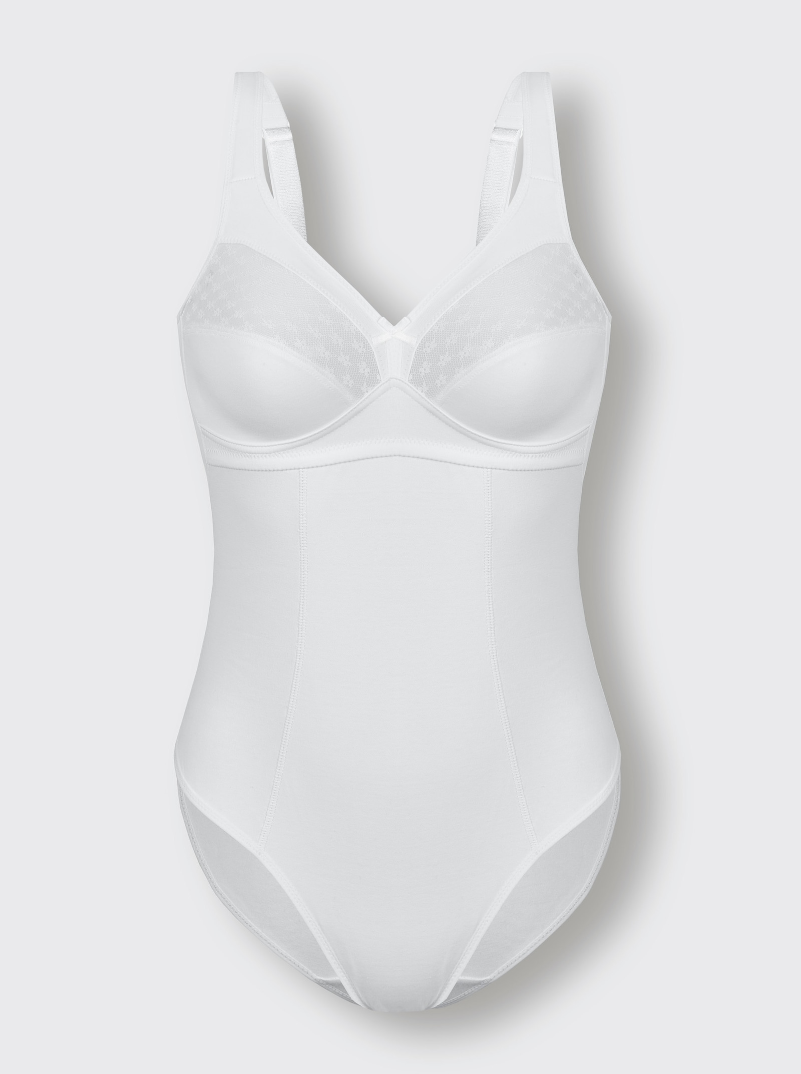 wäschepur Body ohne Bügel - weiss