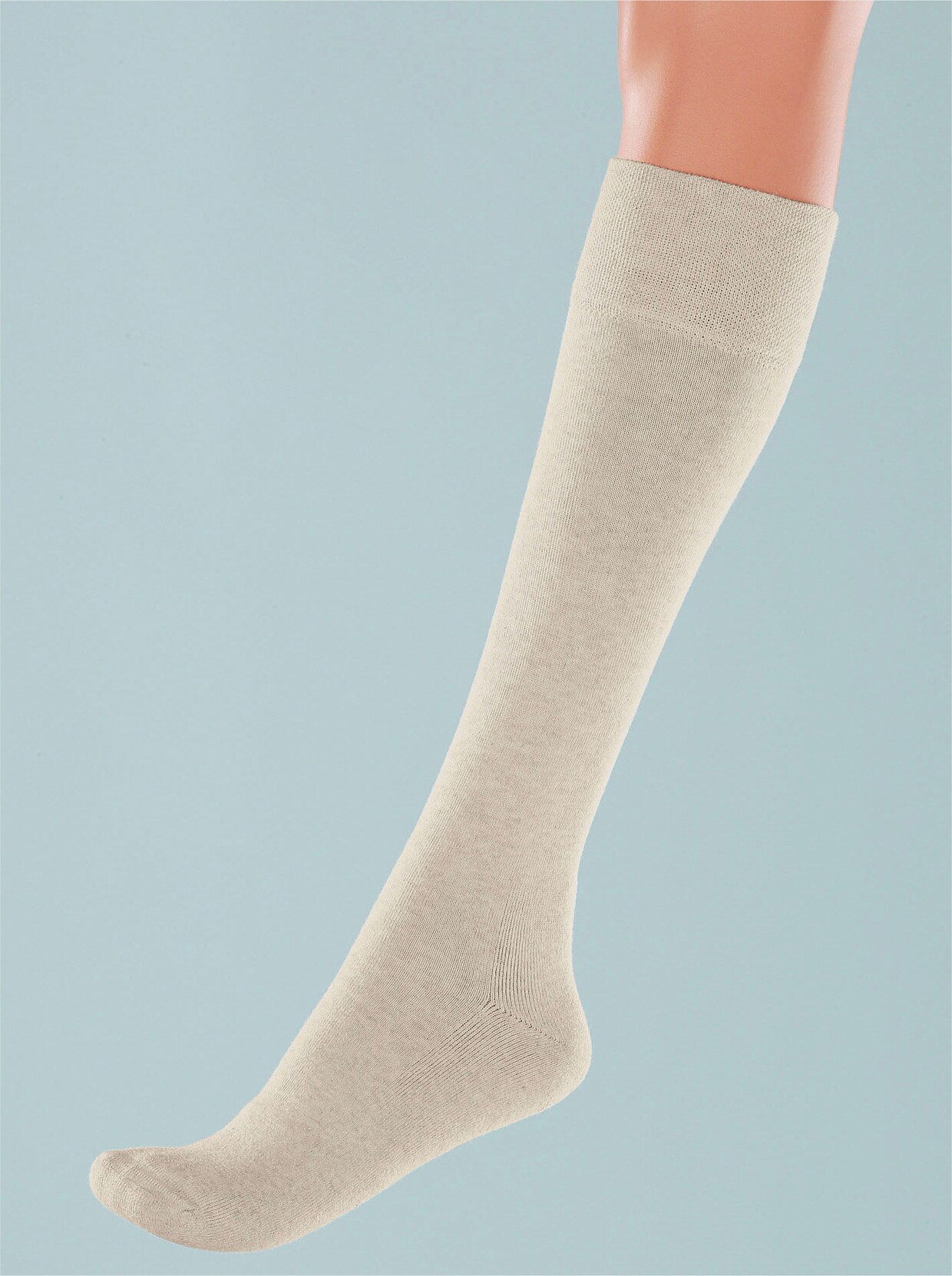 wäschepur kniekousen - beige