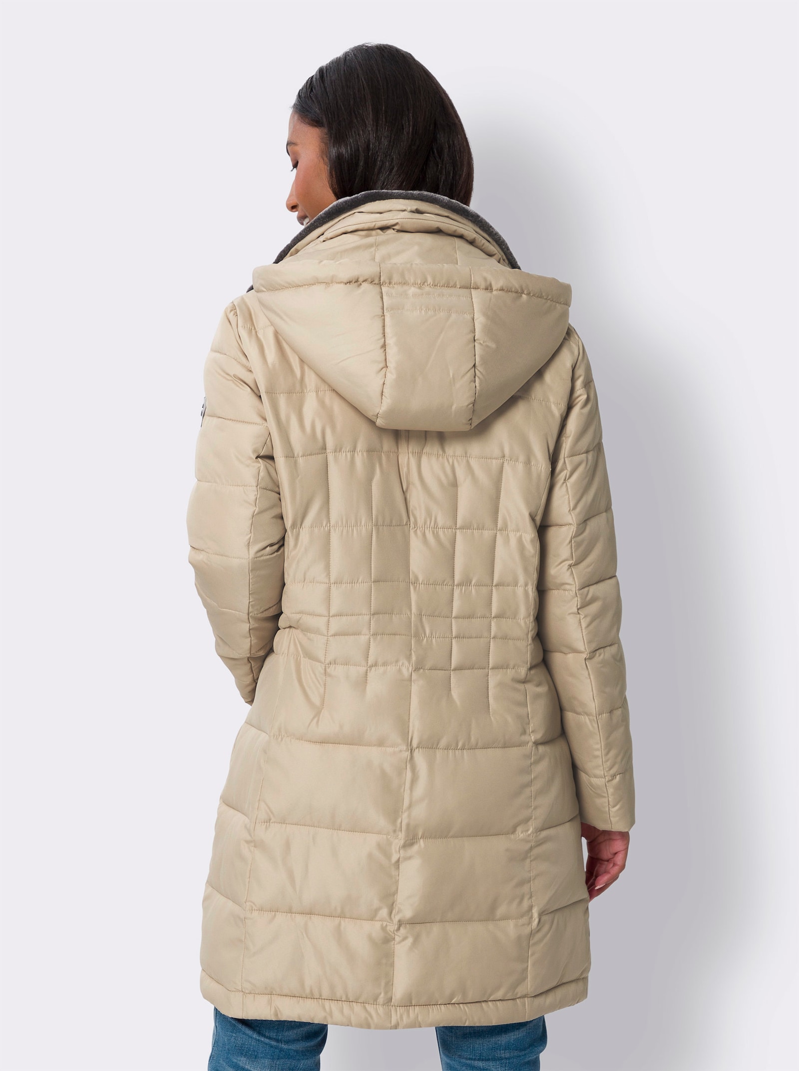 heine Veste matelassée avec glissière double sens - beige