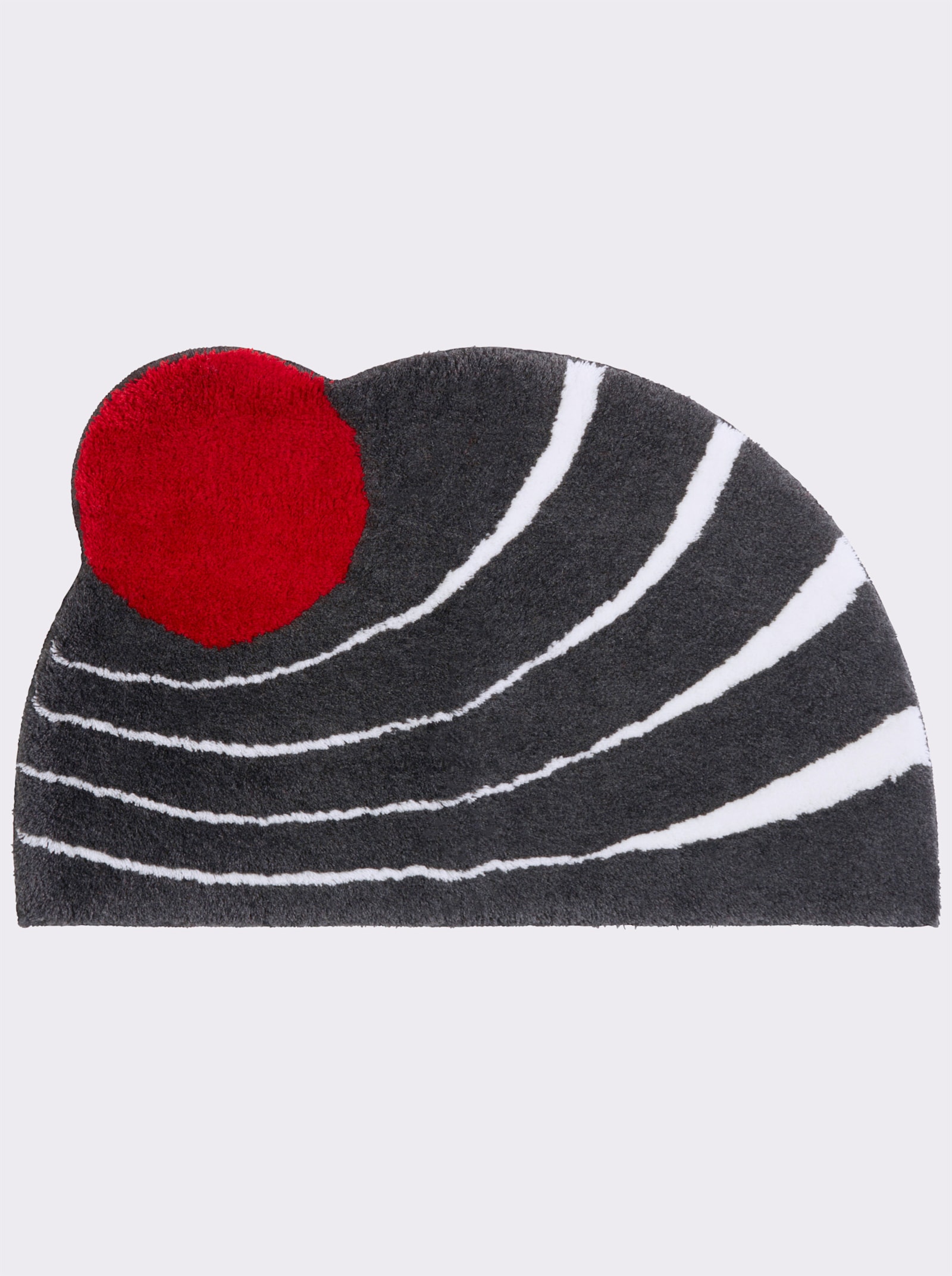 Grund Badematte - anthrazit-rot