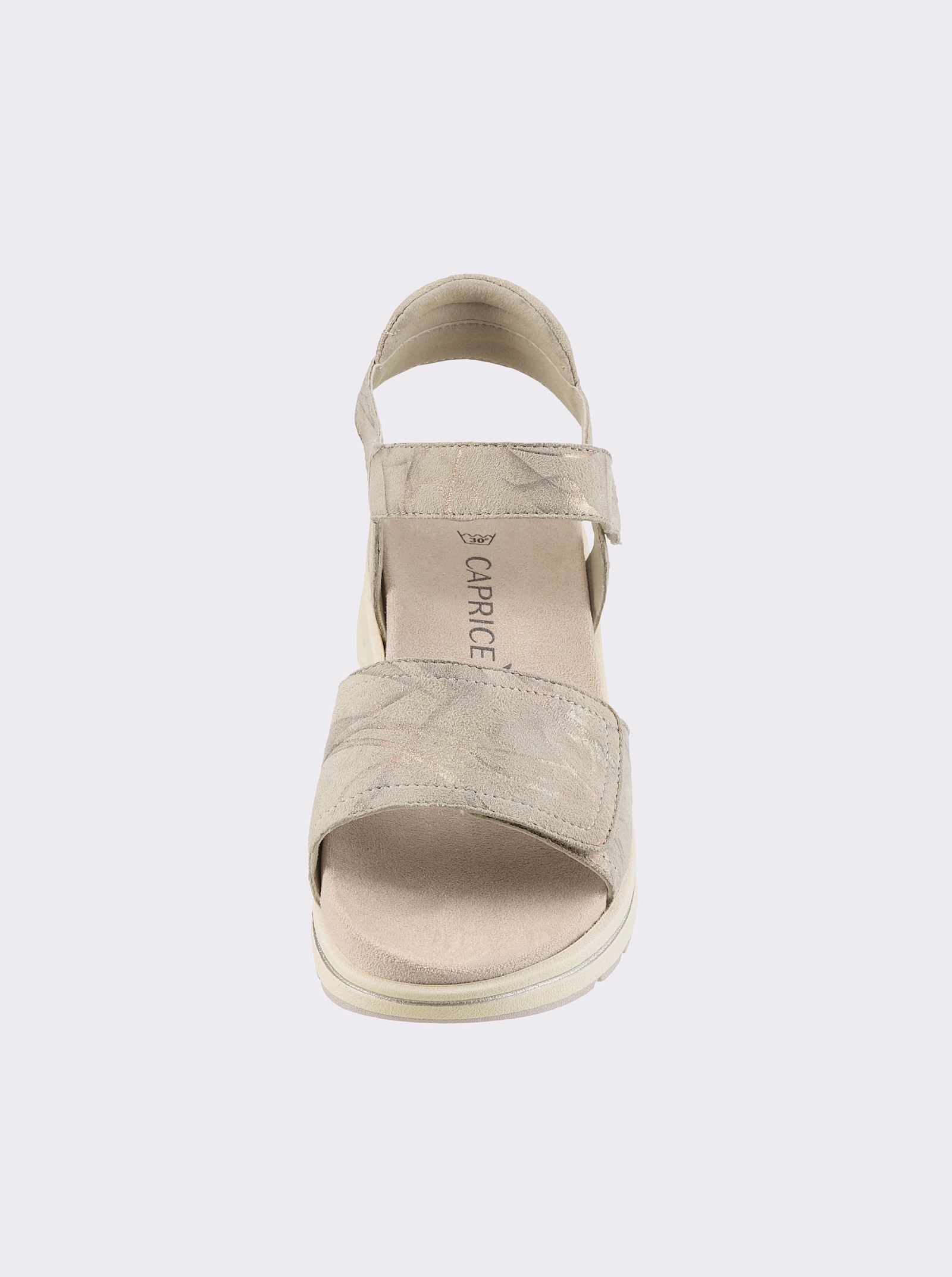 Caprice Sandály s vnitřní podešví, kterou lze prát - béžová-vzor