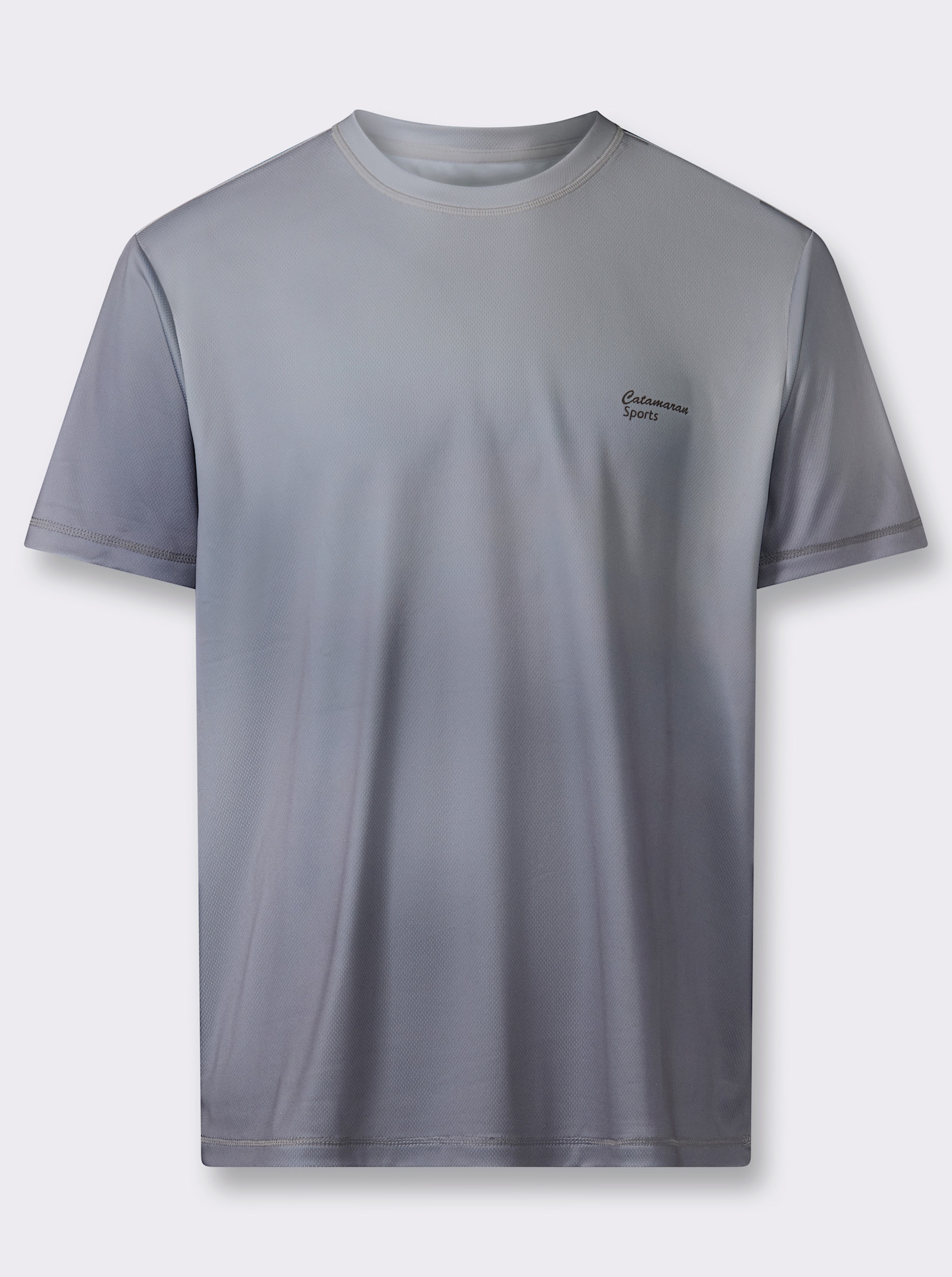 Catamaran Sports Kurzarmshirt mit Farbverlauf - anthrazit-hellgrau