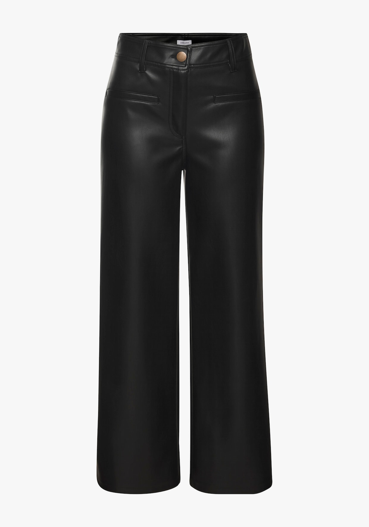 LASCANA Pantalon en synthétique - noir