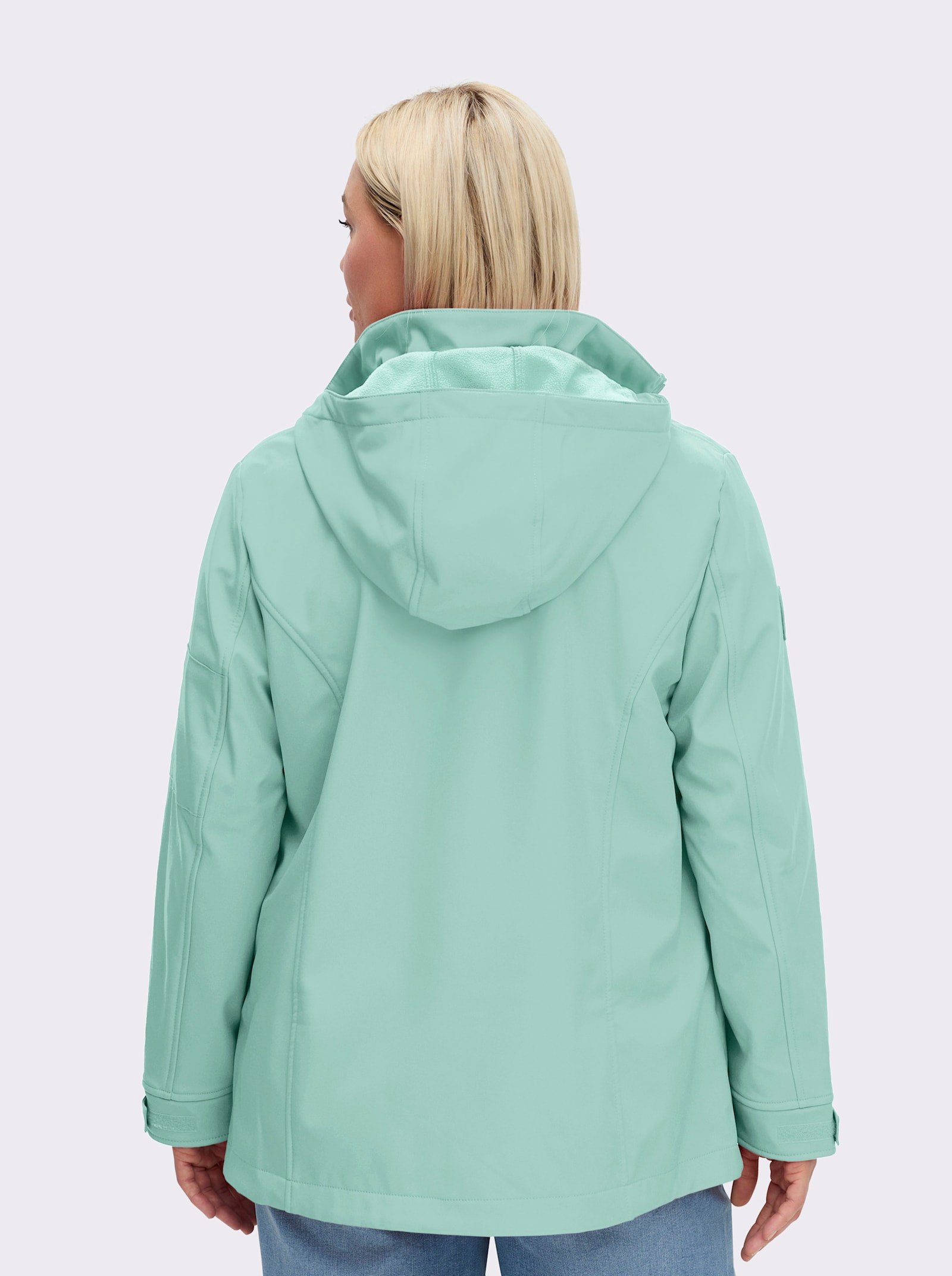 Softshelljacke mit Fleece-Futter - mint