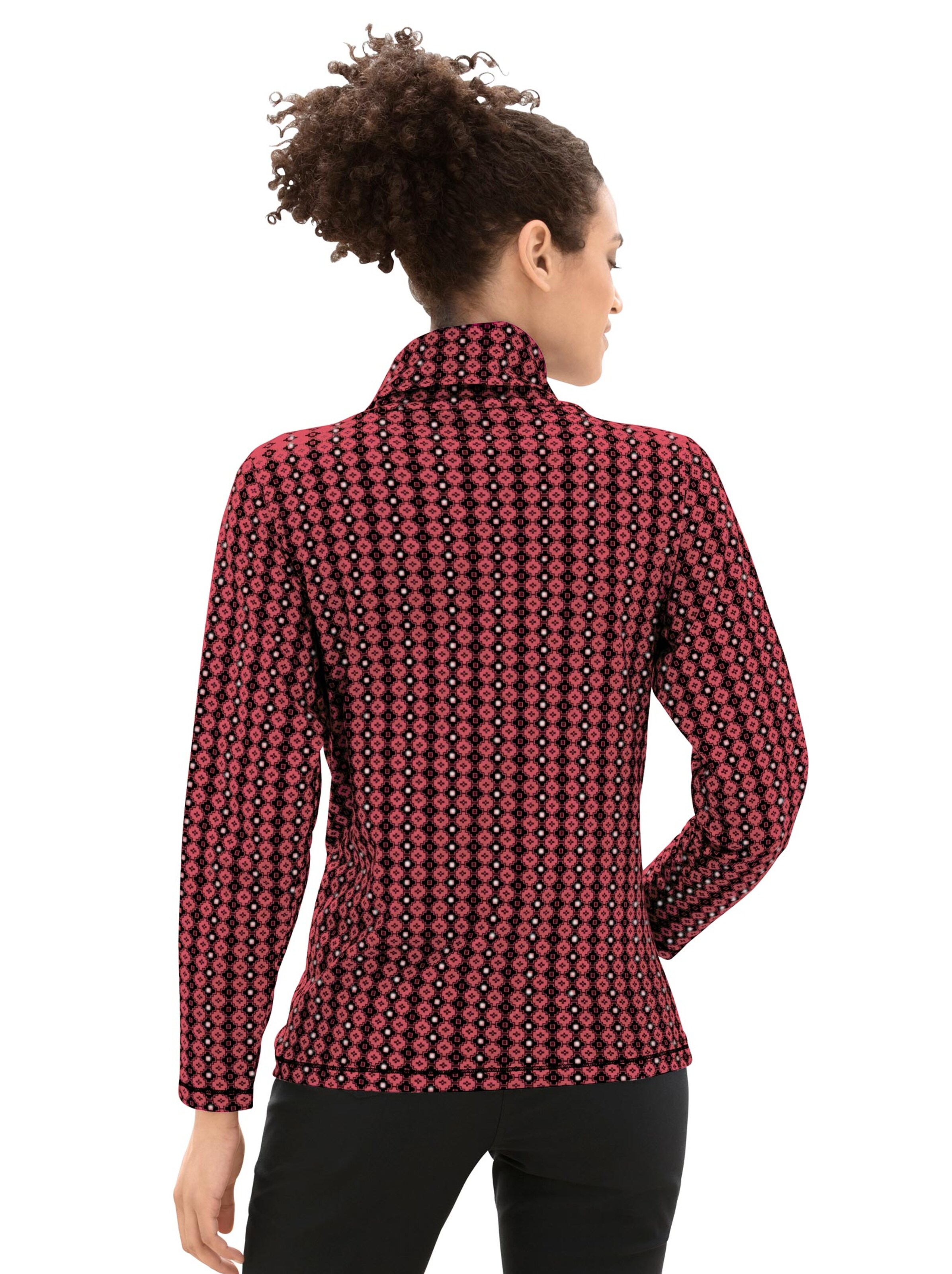 Shirt - rot-schwarz-gemustert