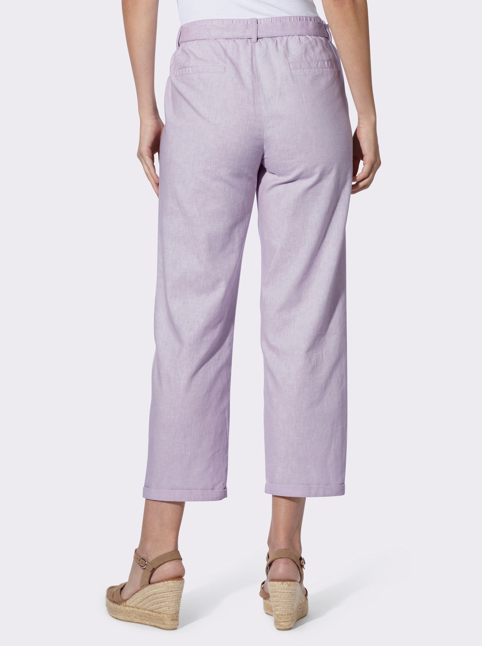 heine Pantalon avec revers aux jambes - parme