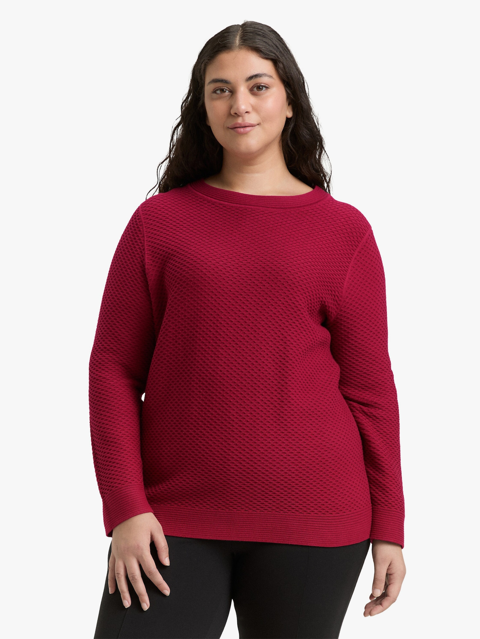 Strickpullover - rumba red
