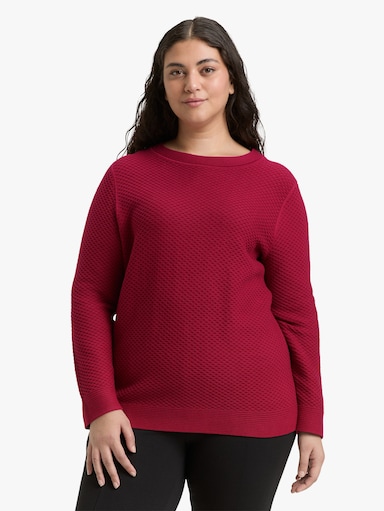 Strickpullover - rumba red