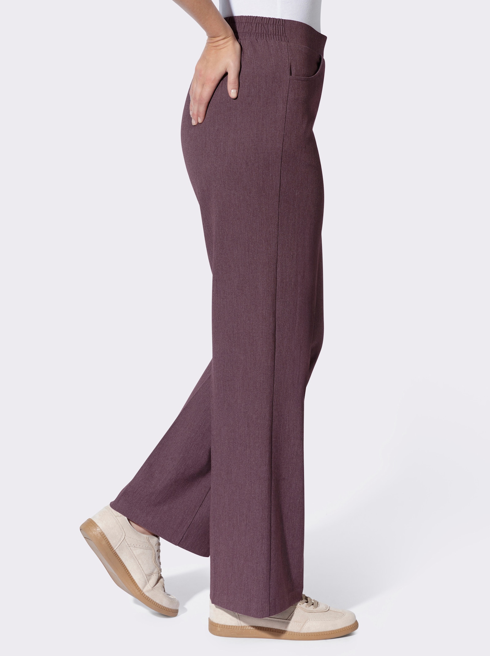 heine Hosen mit Bügelfalte - burgund-meliert