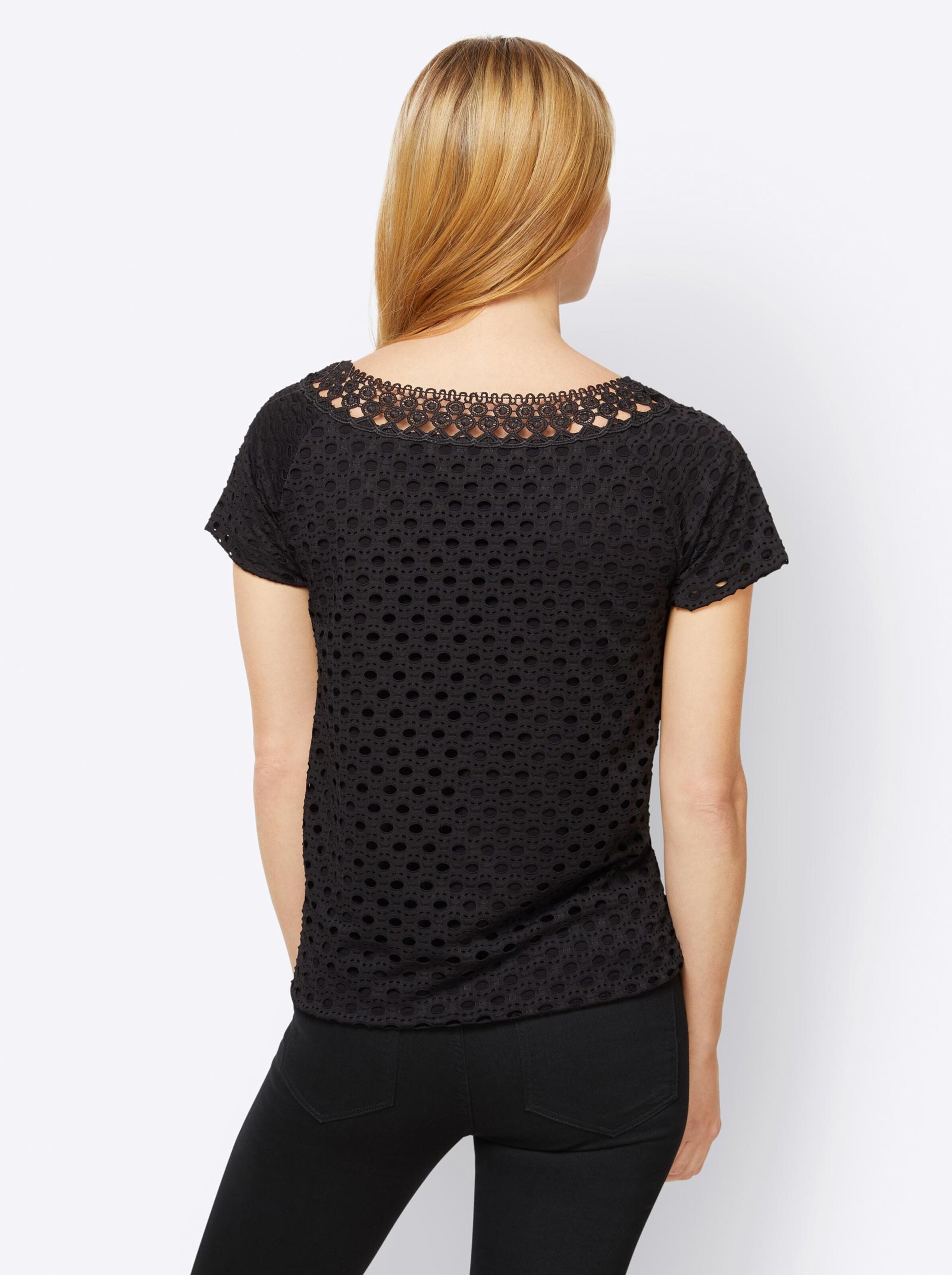 Damenmode Shirts Linea Tesini Shirt in schwarz 