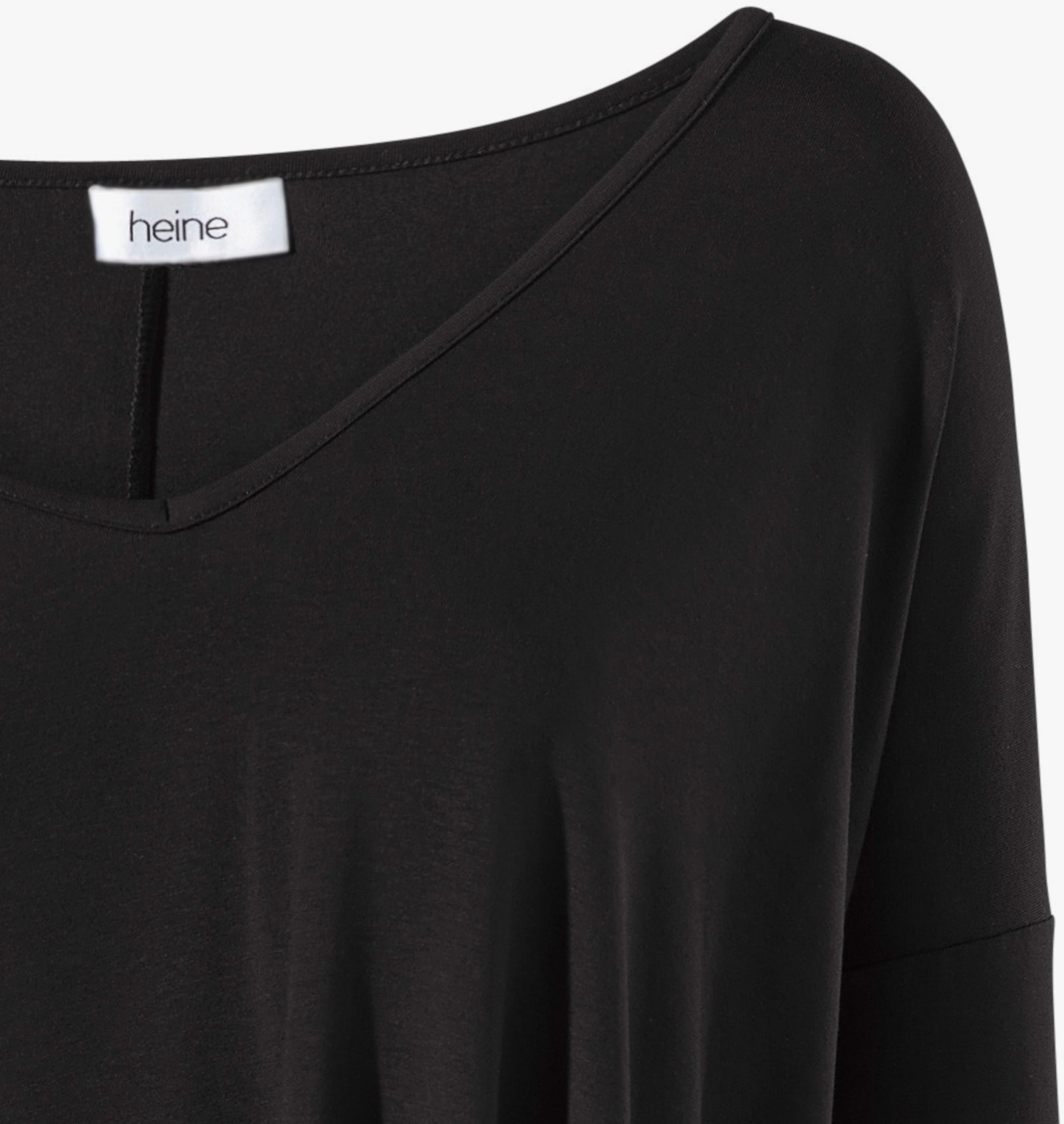 heine T-shirt ample avec effet cachemire - noir