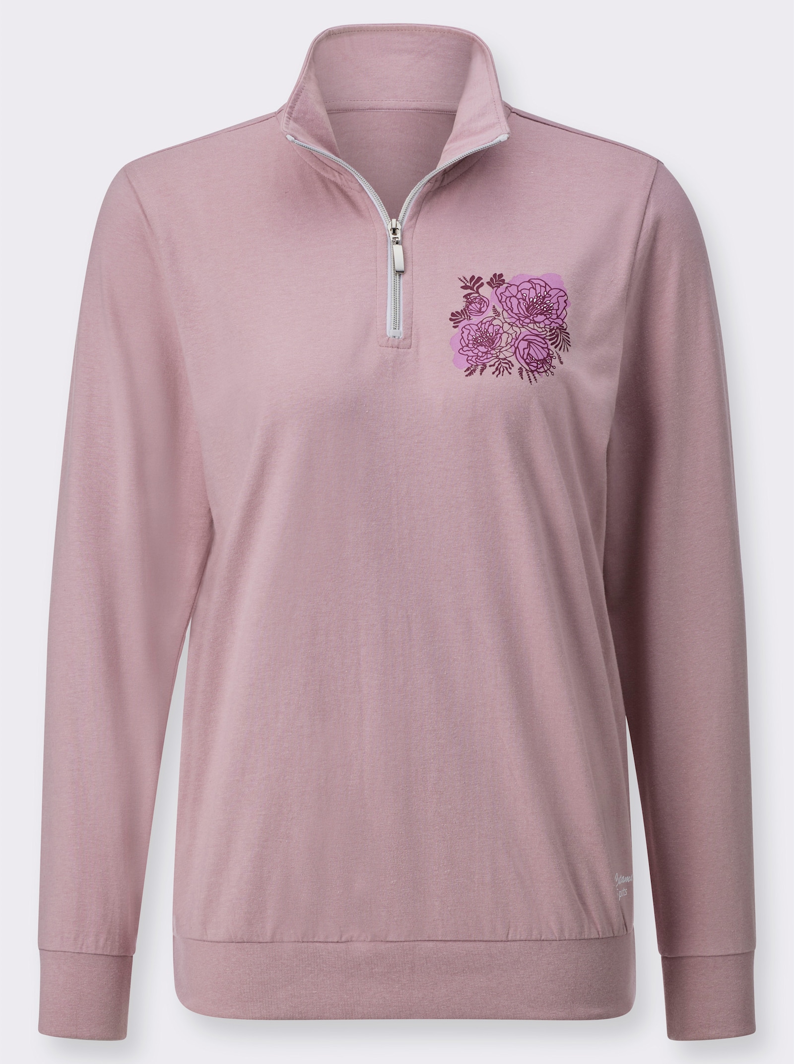 Catamaran Sports Sweatshirt mit floralem Druck - mauve