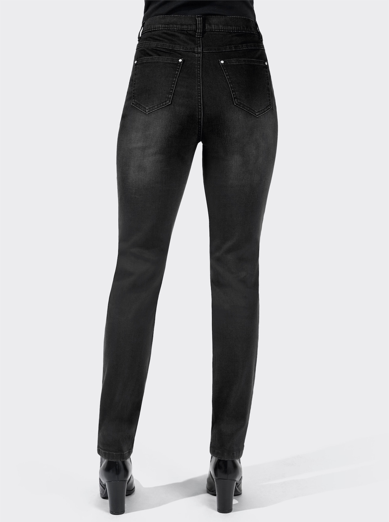 Jeans - black-denim