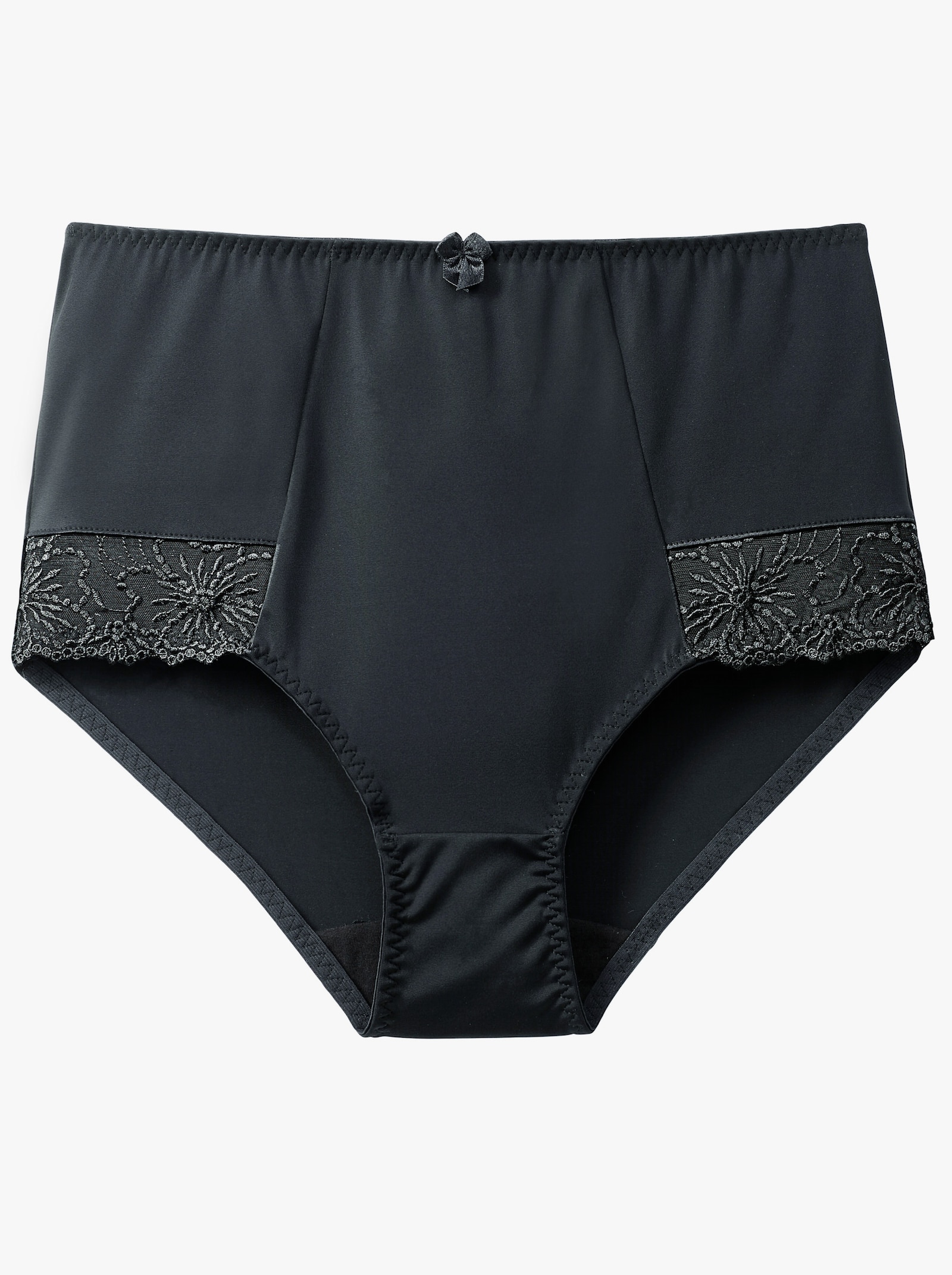 wäschepur Tailleslip met elastische boorden - zwart