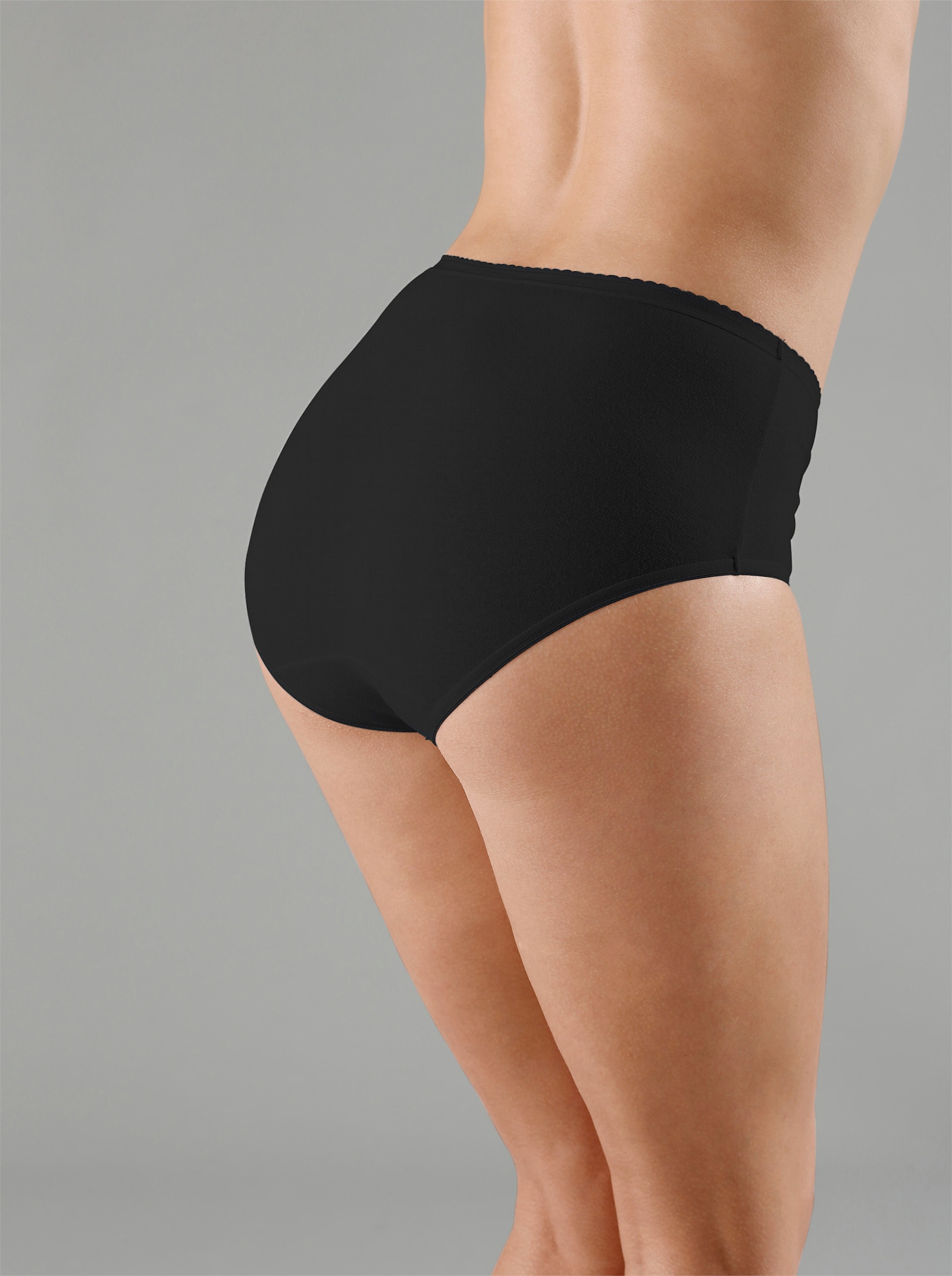 wäschepur Taillenslip aus Single-Jersey - 5x weiss + 5x schwarz