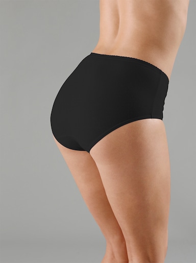 wäschepur Taillenslip aus Single-Jersey - 5x weiß + 5x schwarz