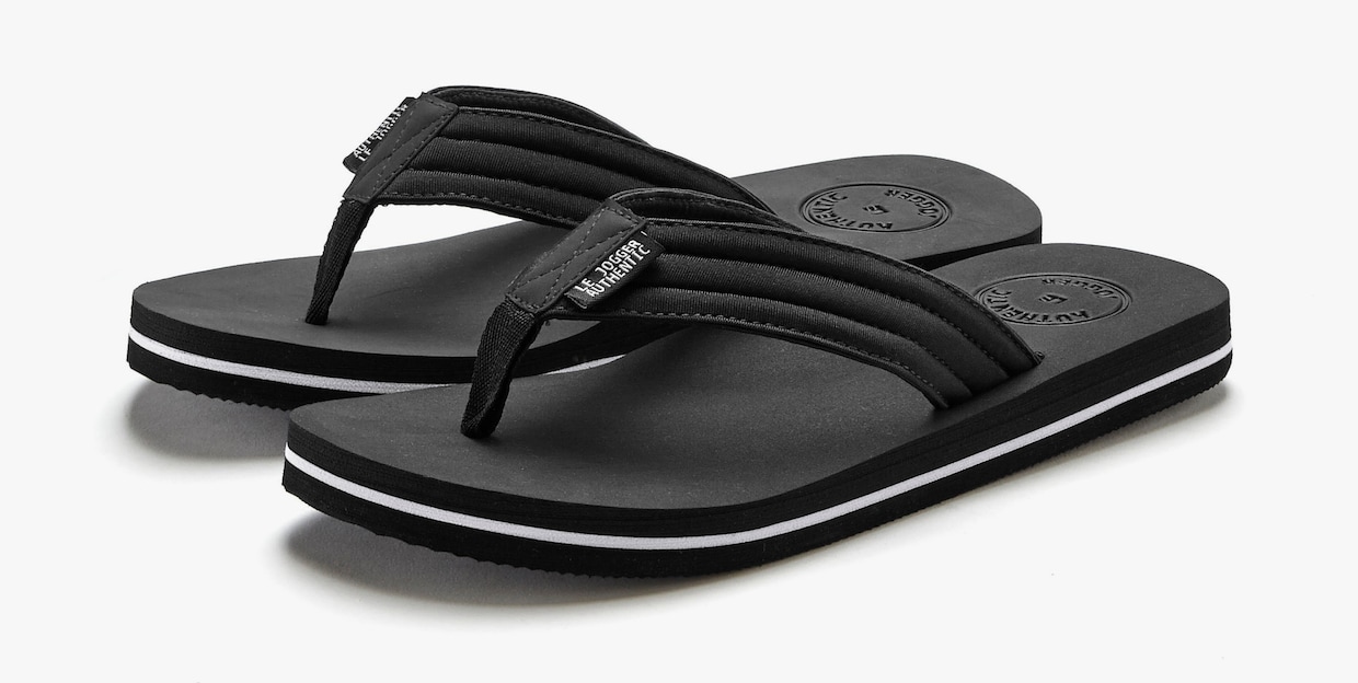 AUTHENTIC LE JOGGER Teenslipper - zwart