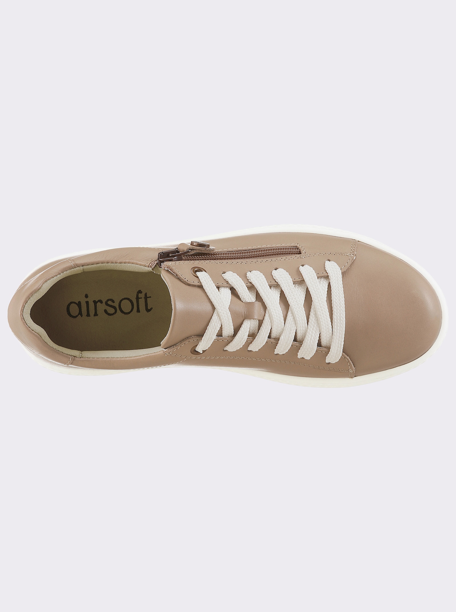 airsoft modern+ Sneaker mit Microfaser - taupe