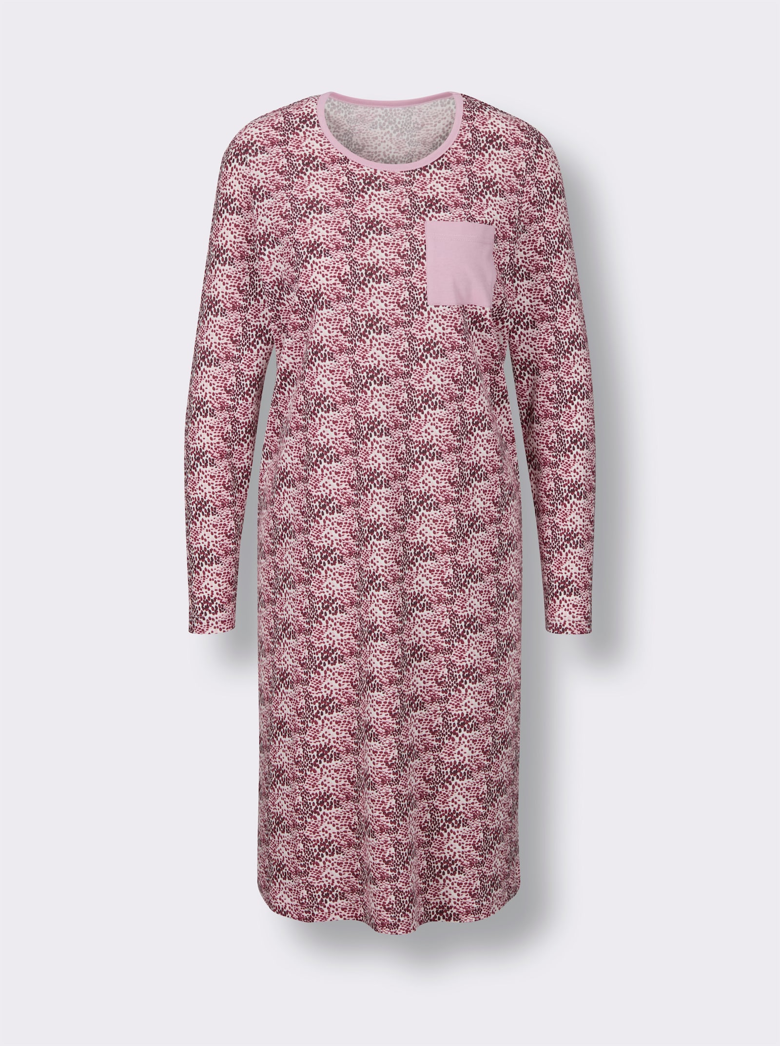 wäschepur Sleepshirts - mint-ecru-bedruckt + rosé-ecru-bedruckt