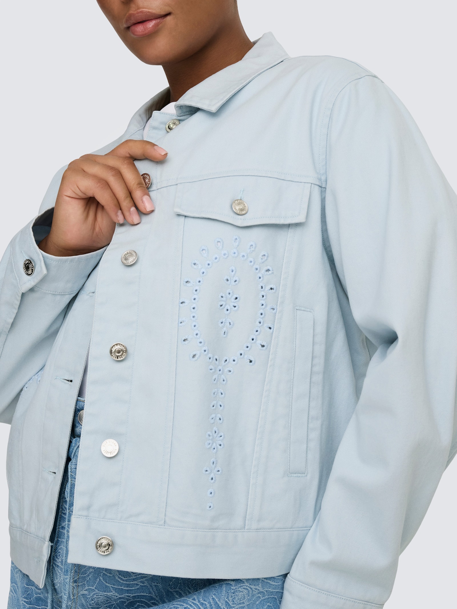 ONLY CARMAKOMA Jeansjacke - ballad blue