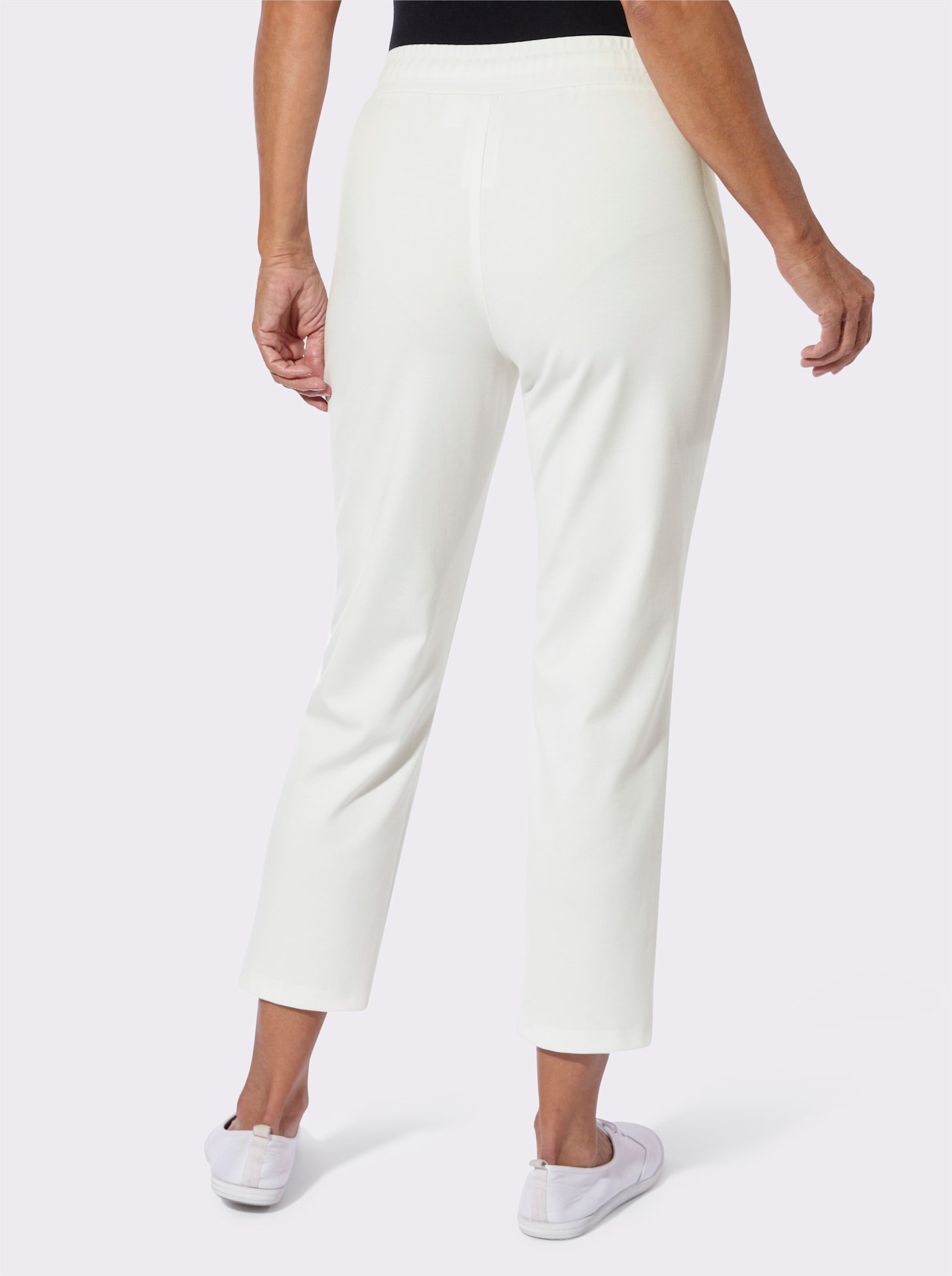 Jerseyhose in formstabiler Qualität - ecru