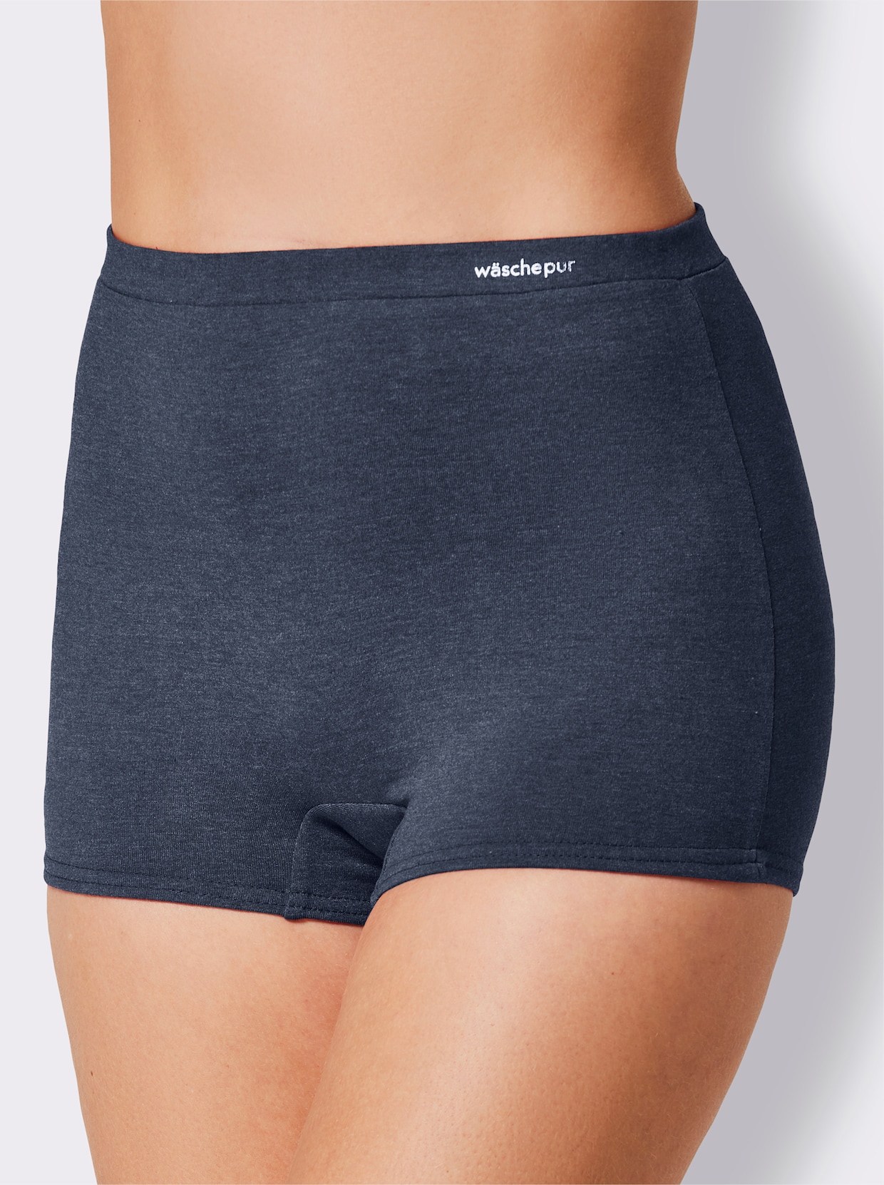 wäschepur Panty - 2x marine gemêleerd + 2x donkerrood gemêleerd