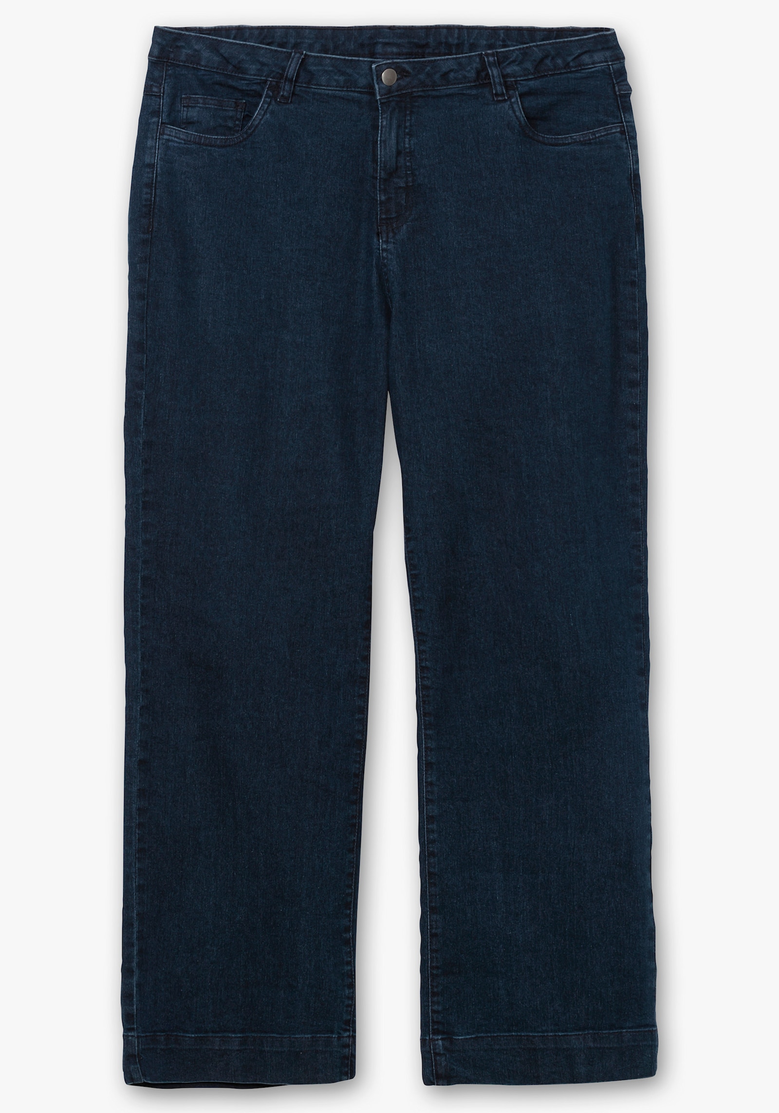 Jeans mit weitem Bein - blue-stone-washed