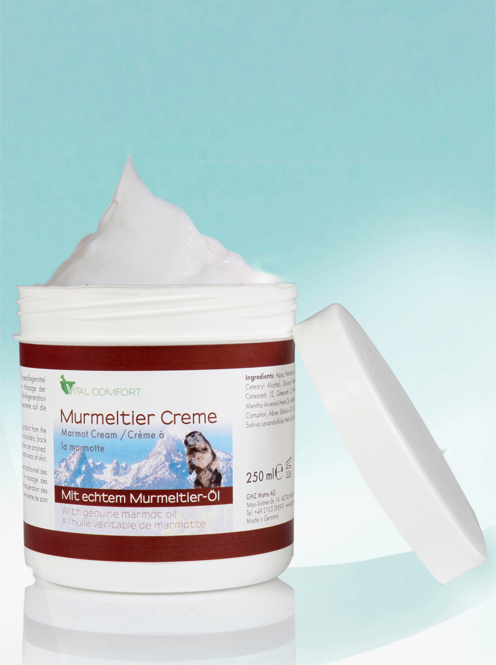 Krém s tukem sviště - bílá