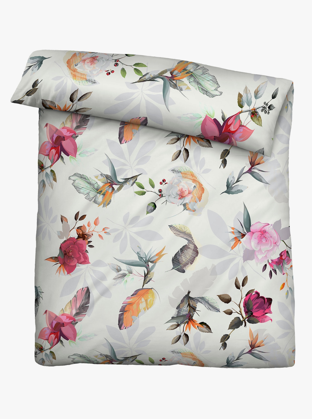 Biberna Bettwäsche - natur-bunt