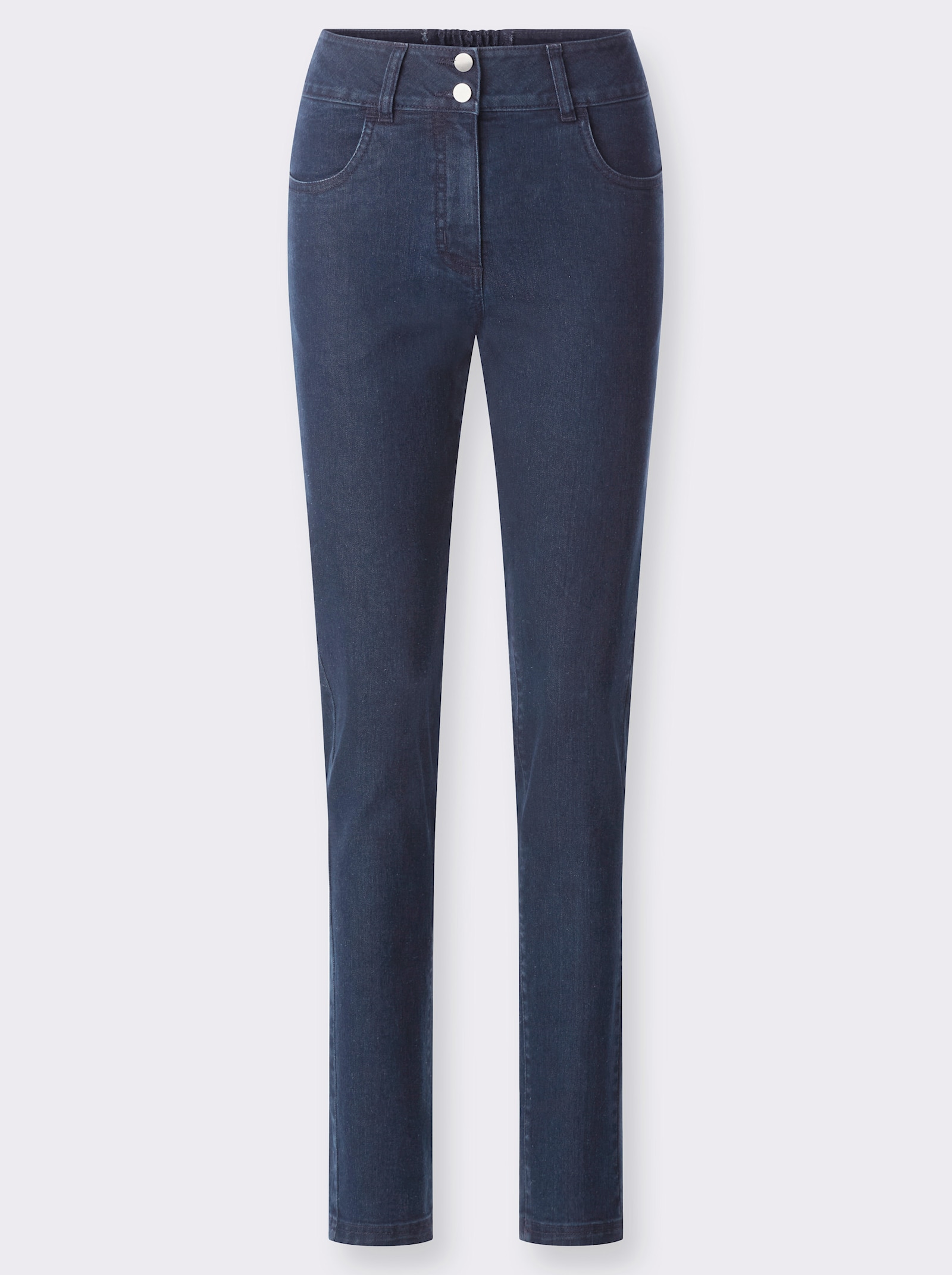 Džíny se strečovou vsadkou vzadu - tmavěmodrá