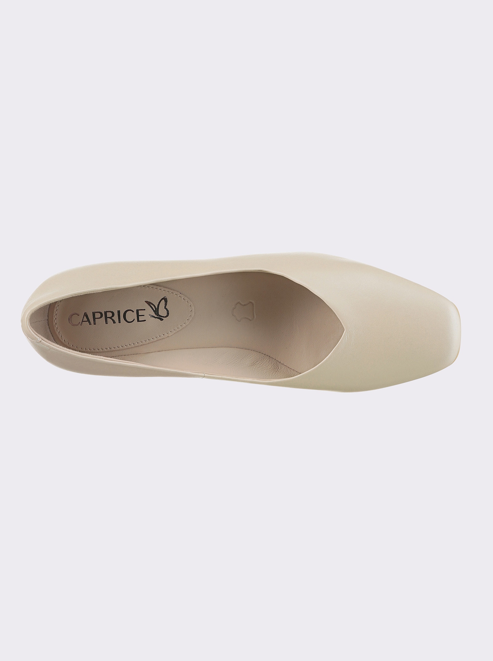 Caprice Pumps mit Blockabsatz - beige