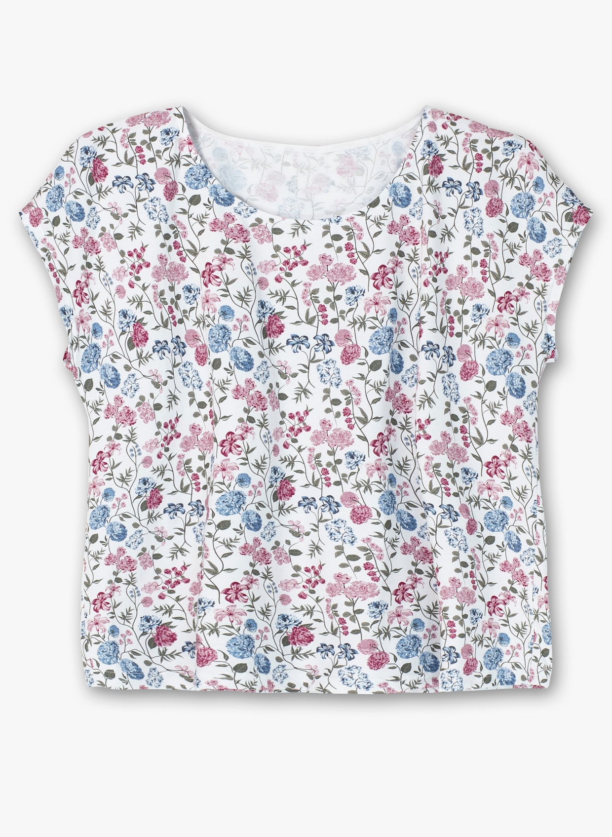 Kurzarmshirt - weiß-bedruckt