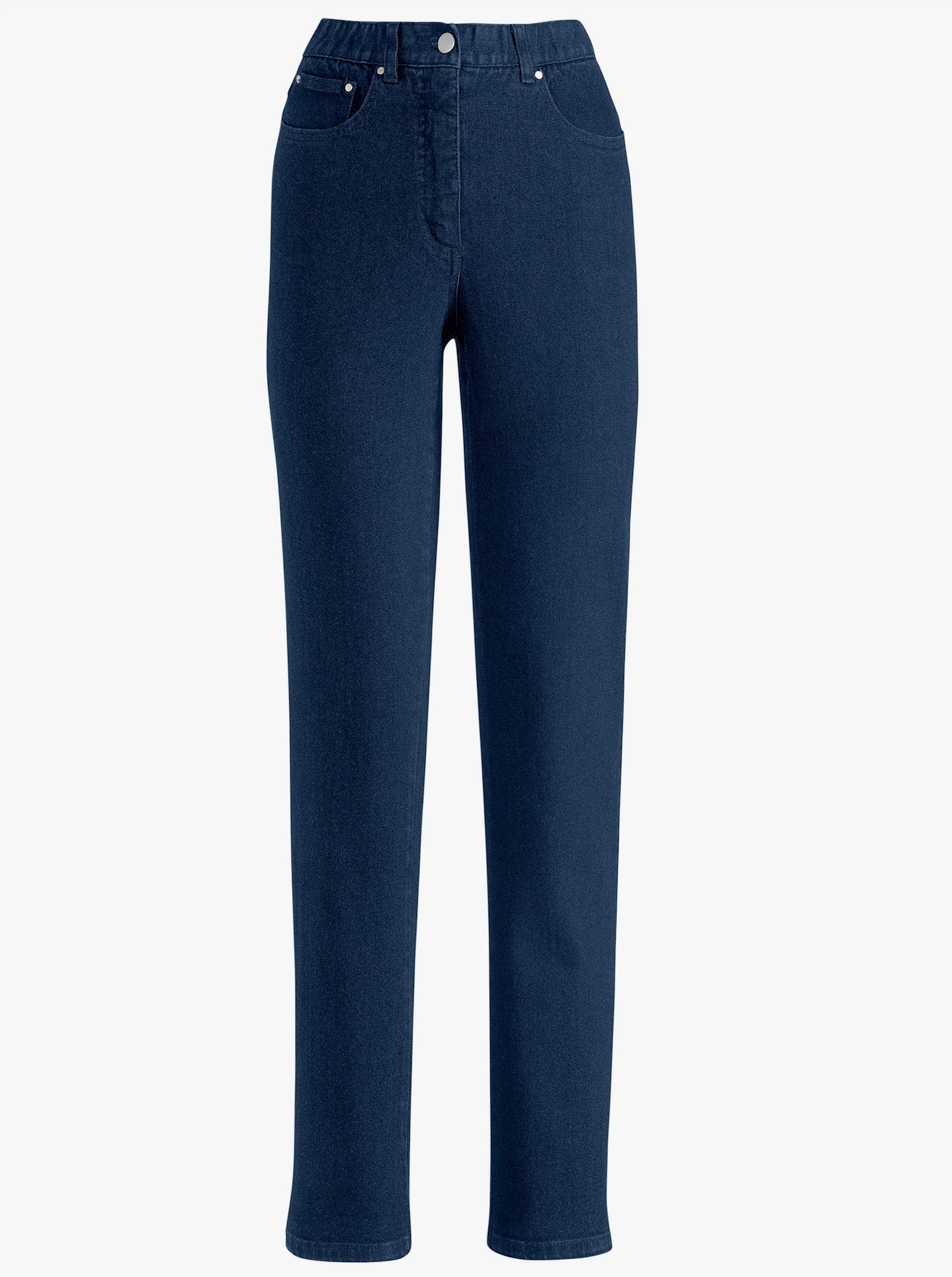 5-Pocket-Jeans mit innenliegendem Dehnbund - dark blue