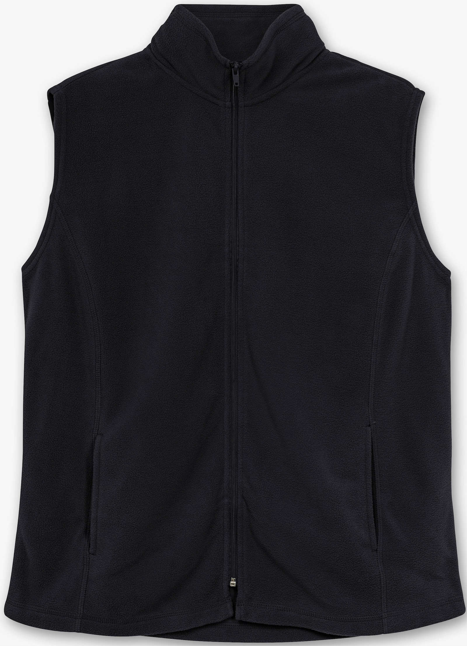 Fleeceweste mit Antipilling-Ausrüstung - schwarz
