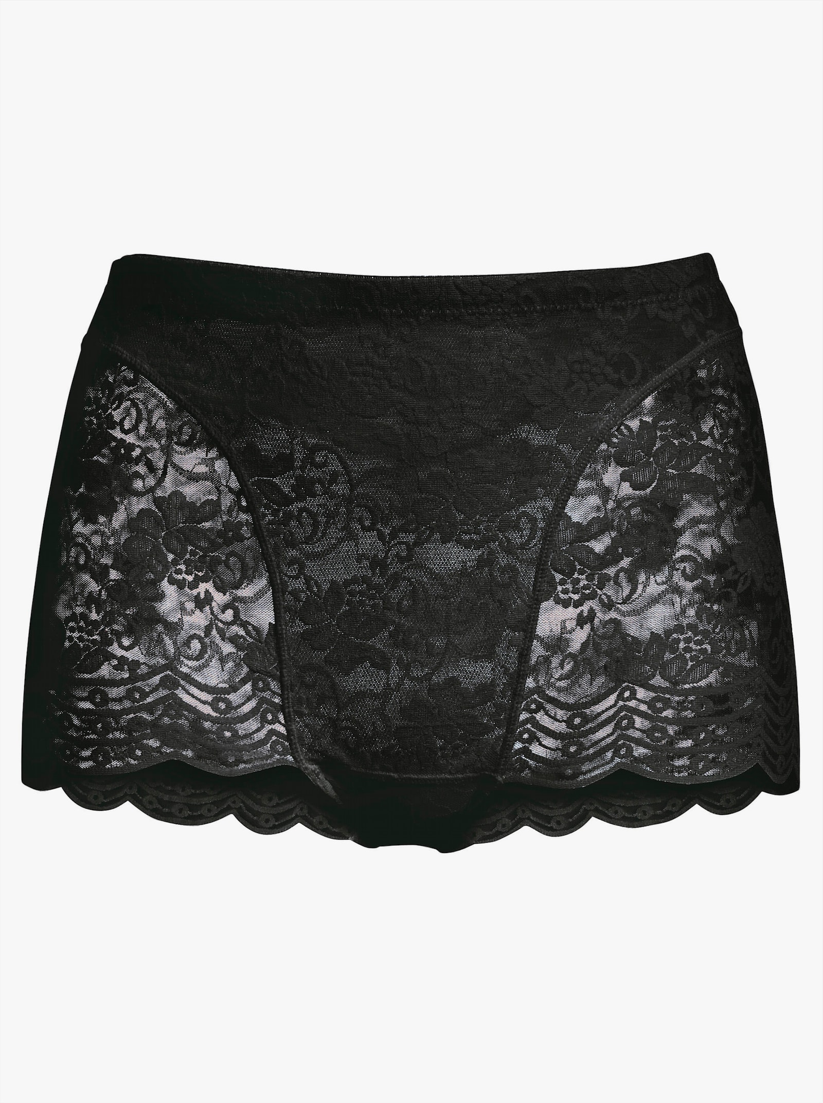 Sassa Panty mit Elastik-Spitze - schwarz