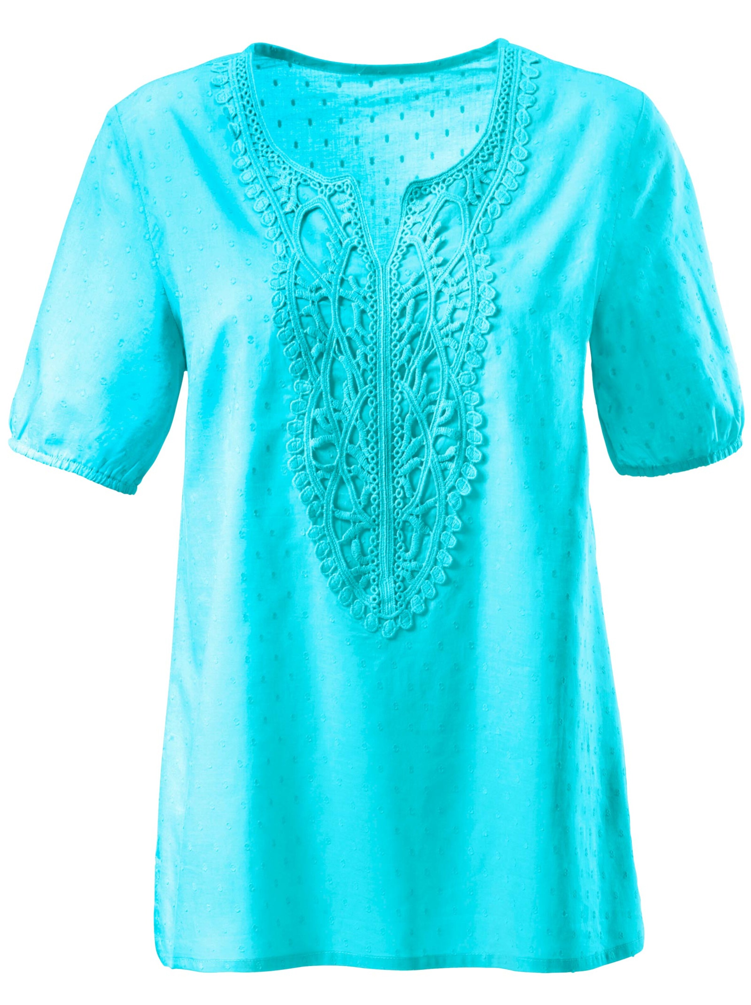 Hemdbluse - türkis