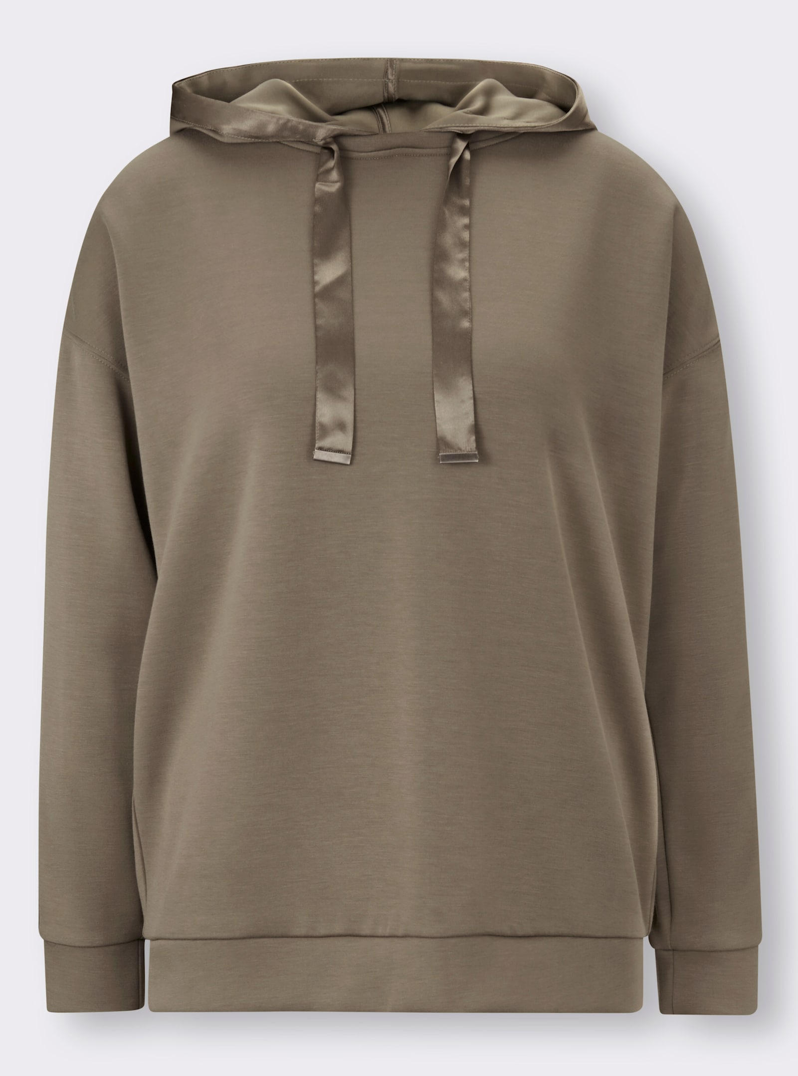 heine Sweatshirt mit weitenverstellbarer Kapuze - khaki