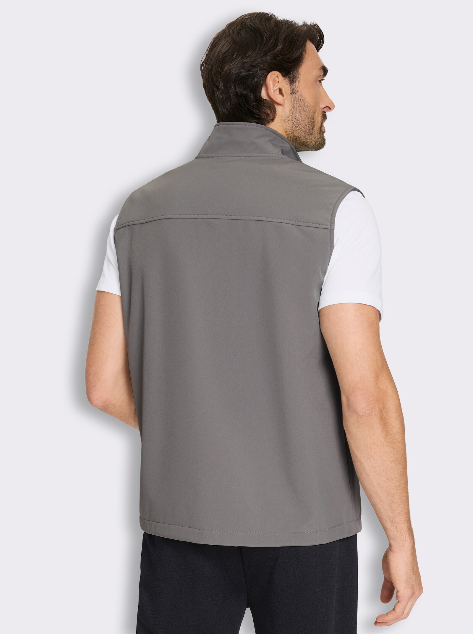 Catamaran Sports Softshellweste mit Reißverschluss-Taschen - grau
