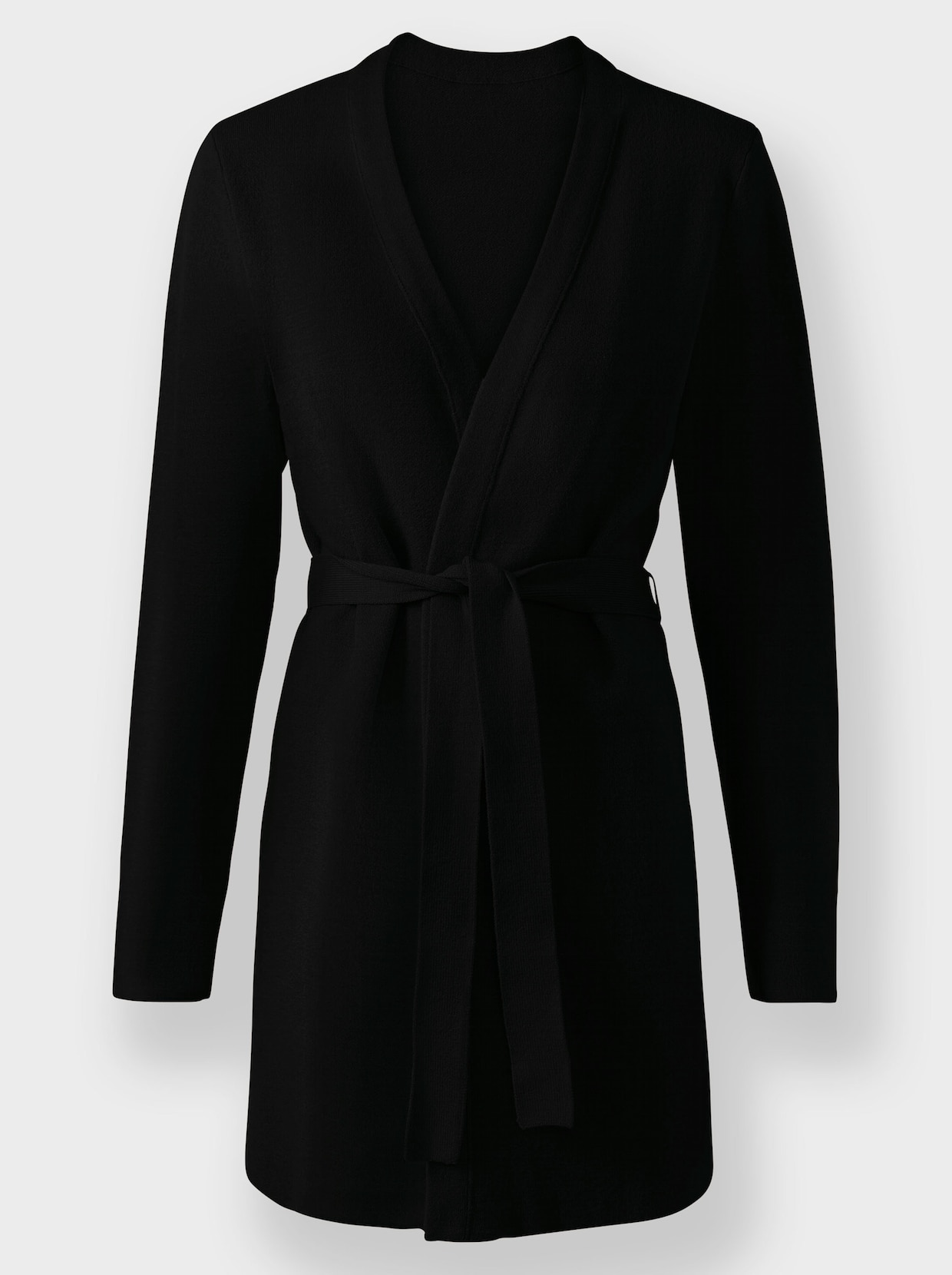 heine Veste longue en tricot - noir